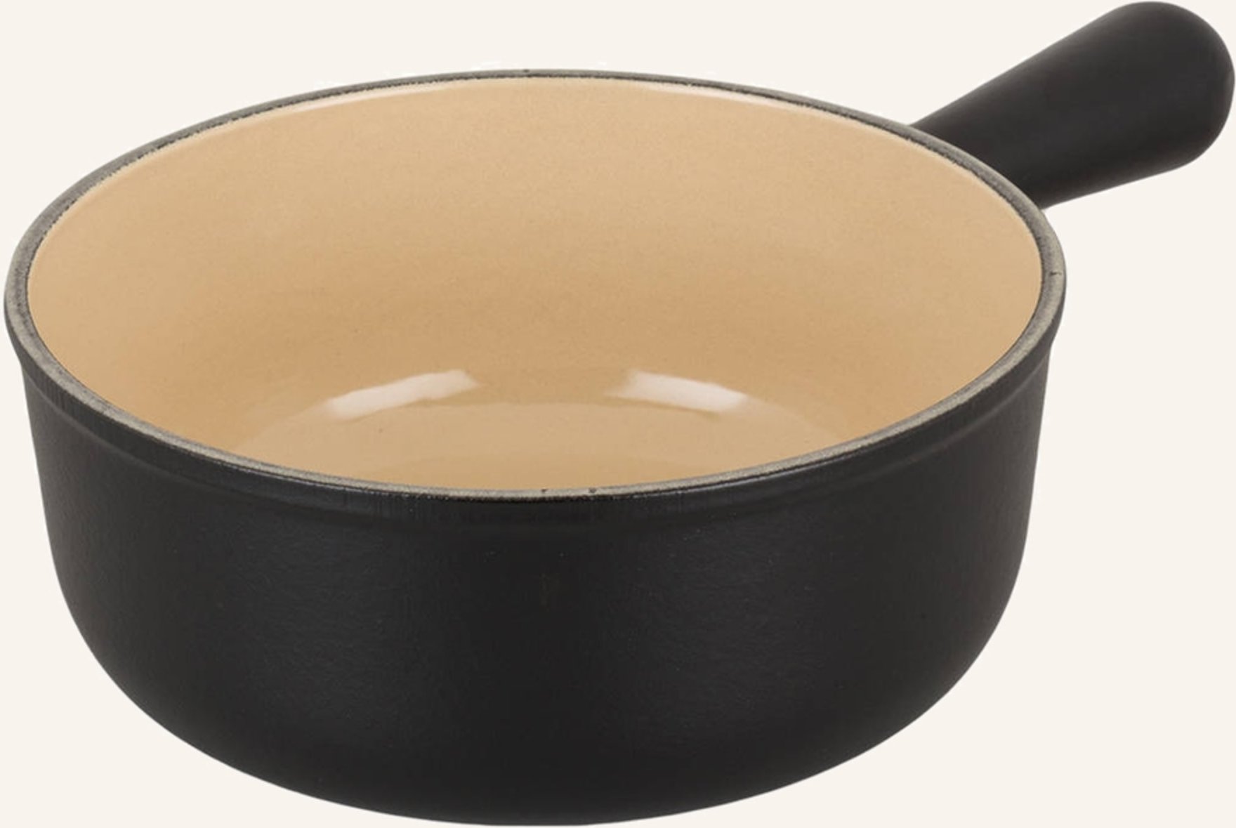 Le Creuset Caquelon Für Käsefondue schwarz