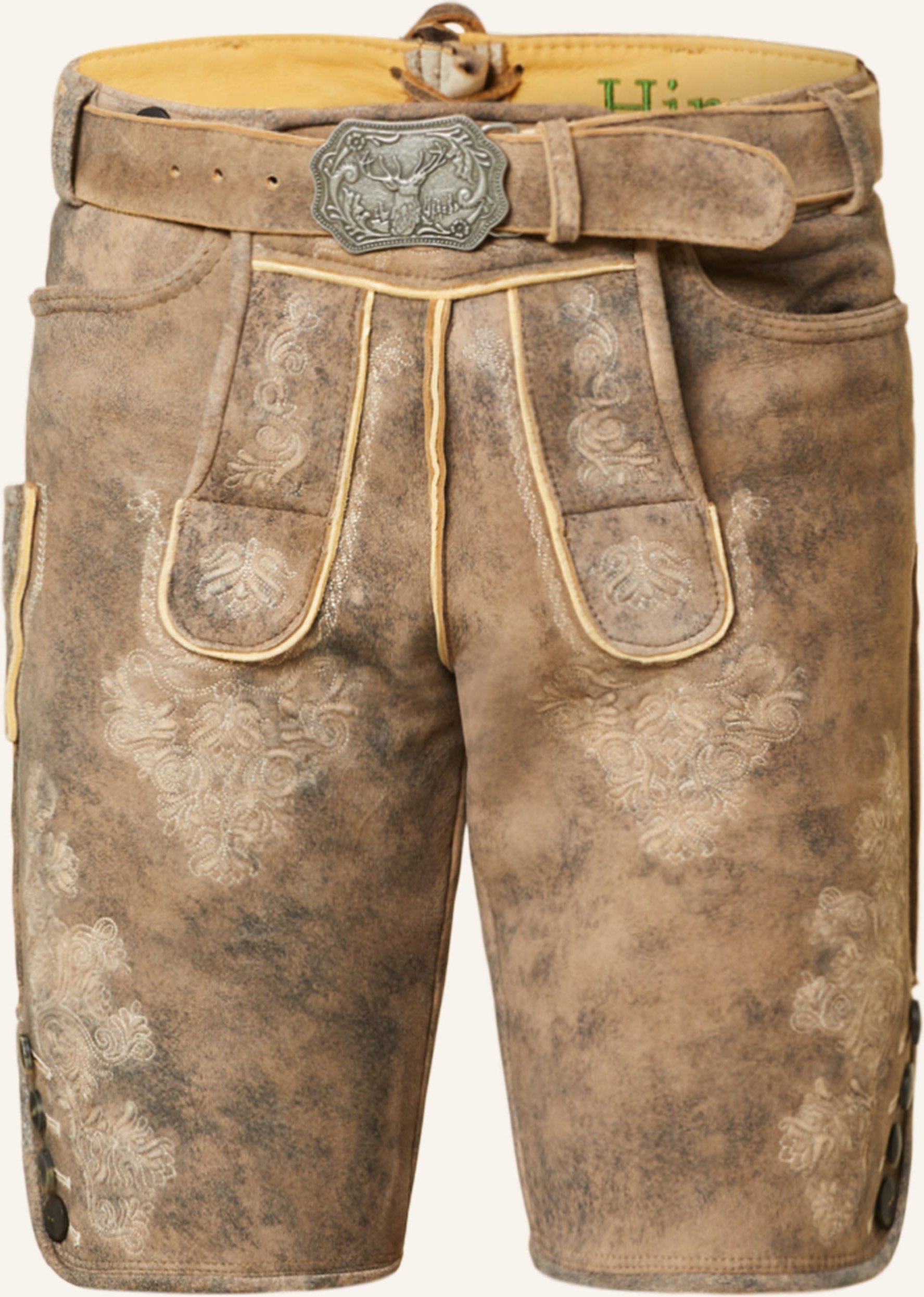 Hirscher Trachten-Lederhose Basel braun