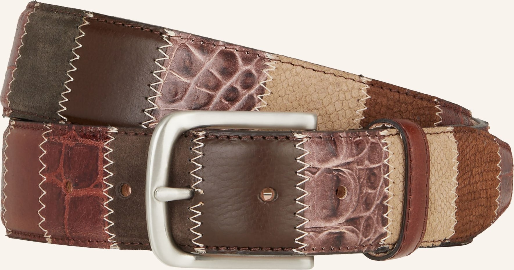 Lindenmann Ledergürtel braun