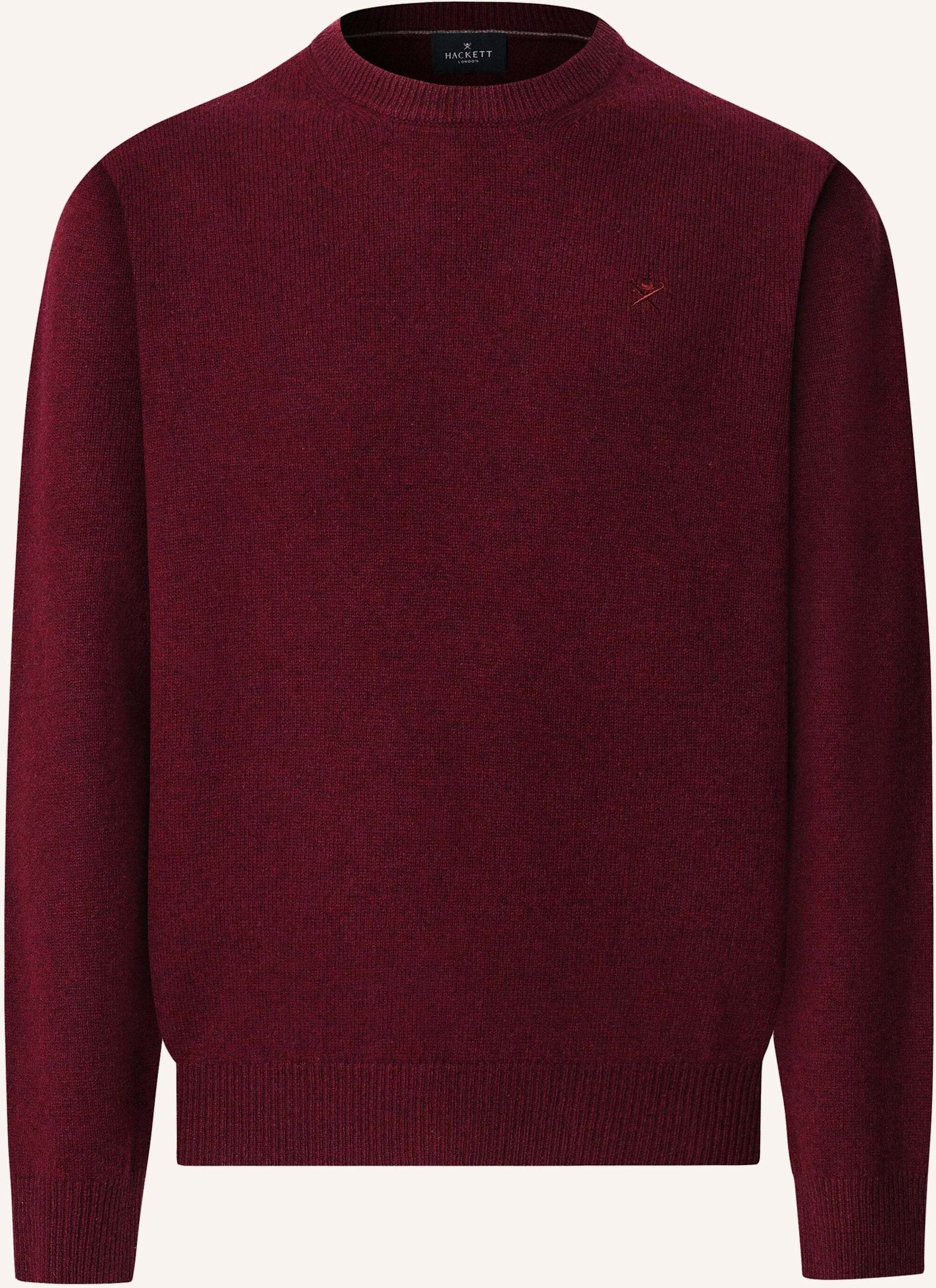 Hackett London Pullover Lambswool Crew rot