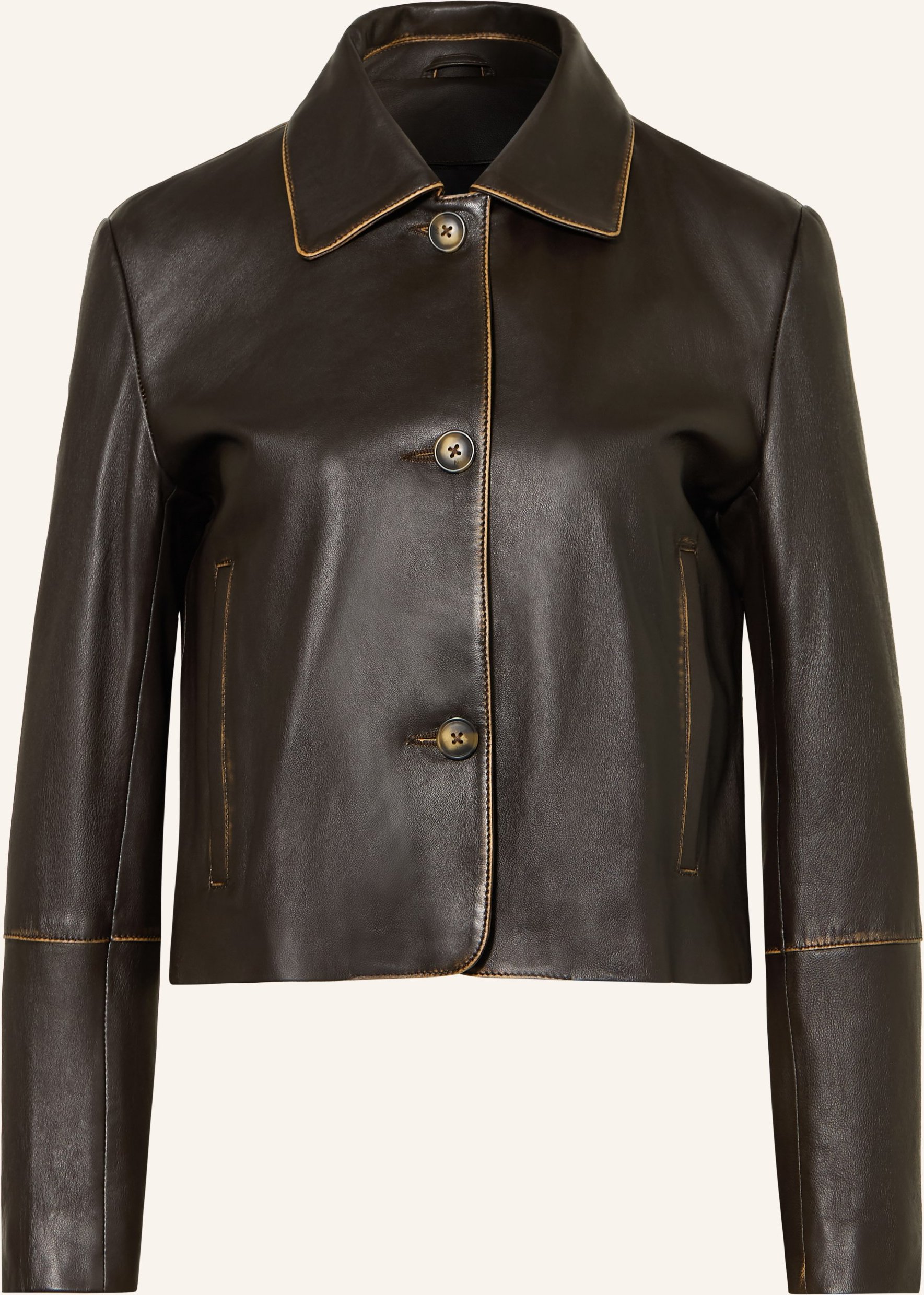 Studio Ar Lederjacke Cleo braun