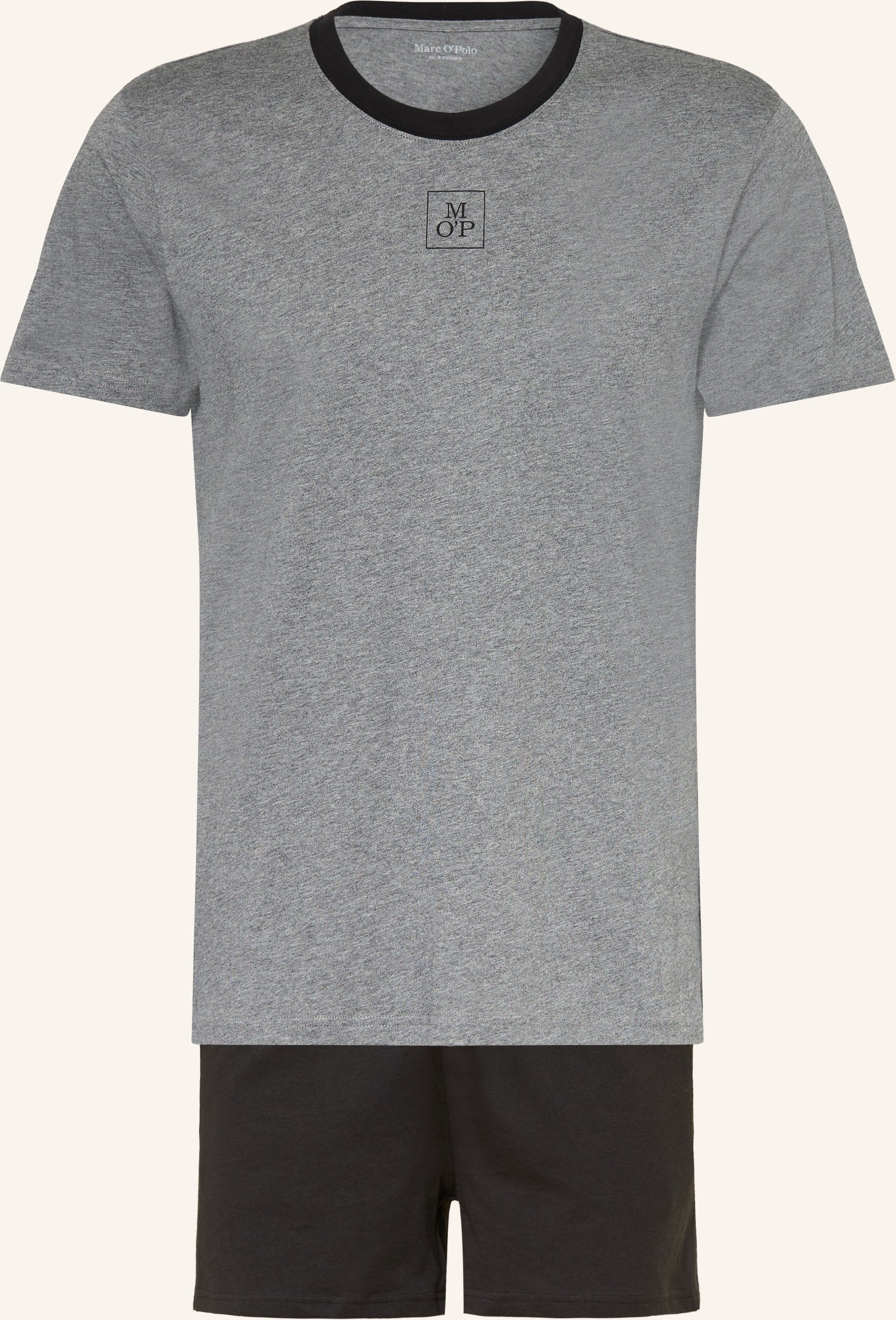 Thumbnail - Marc O'polo Shorty-Schlafanzug grau