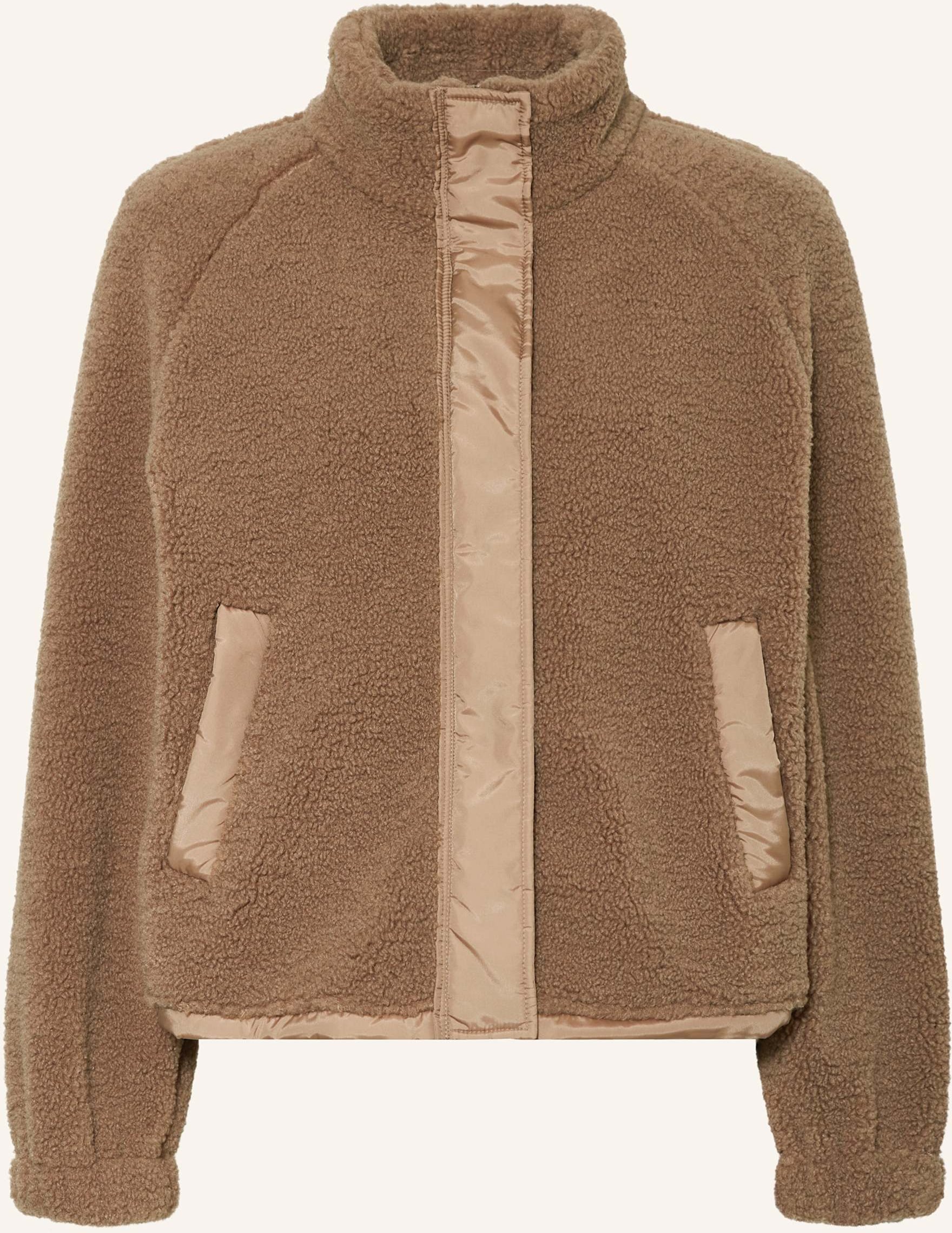 Samsøe Samsøe Teddyfell-Jacke Safrost beige