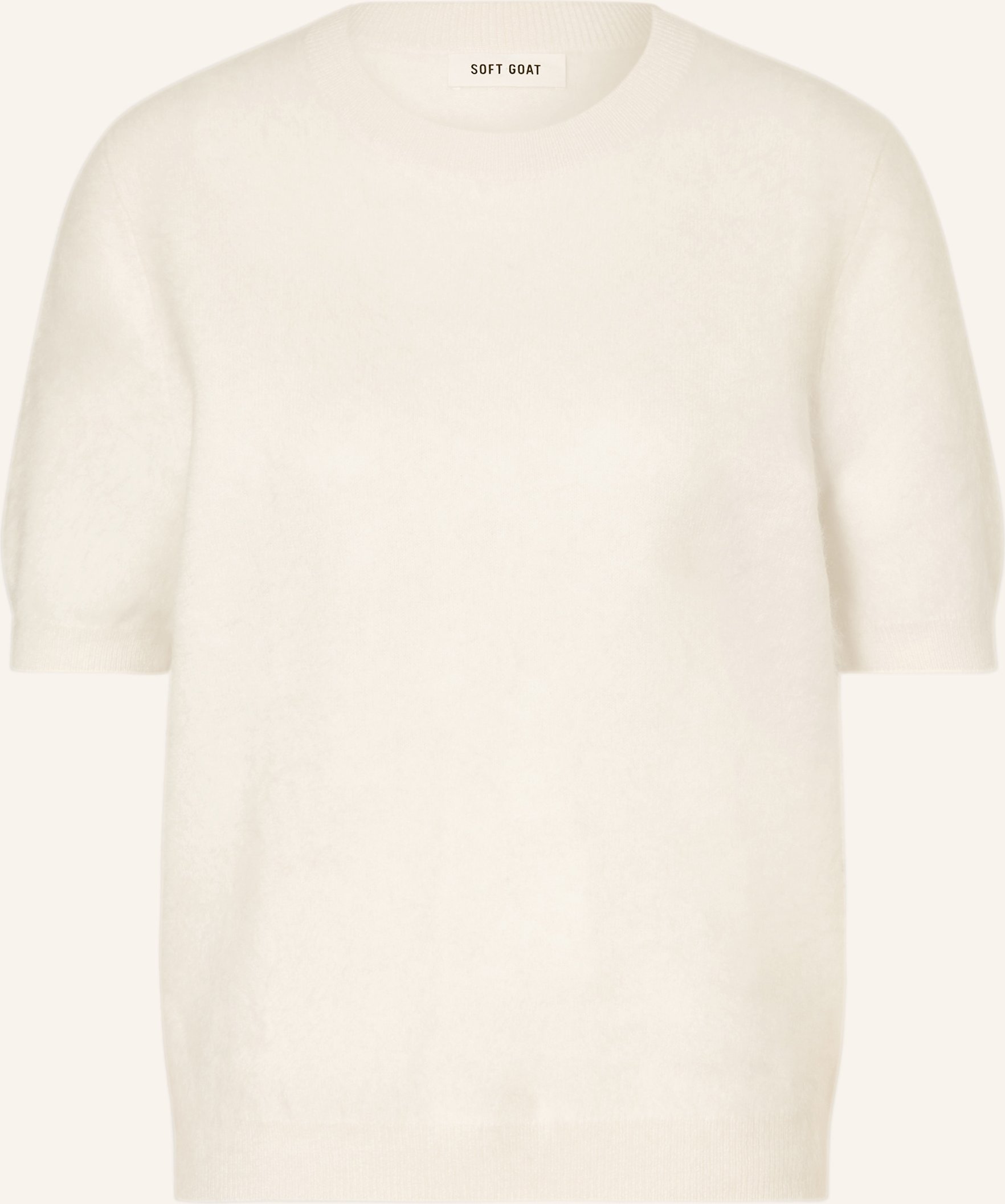 Soft Goat Strickshirt Aus Cashmere weiss