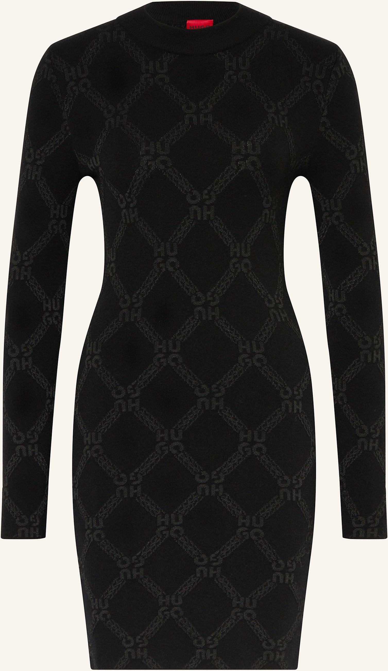 Hugo Strickkleid Slipsse schwarz