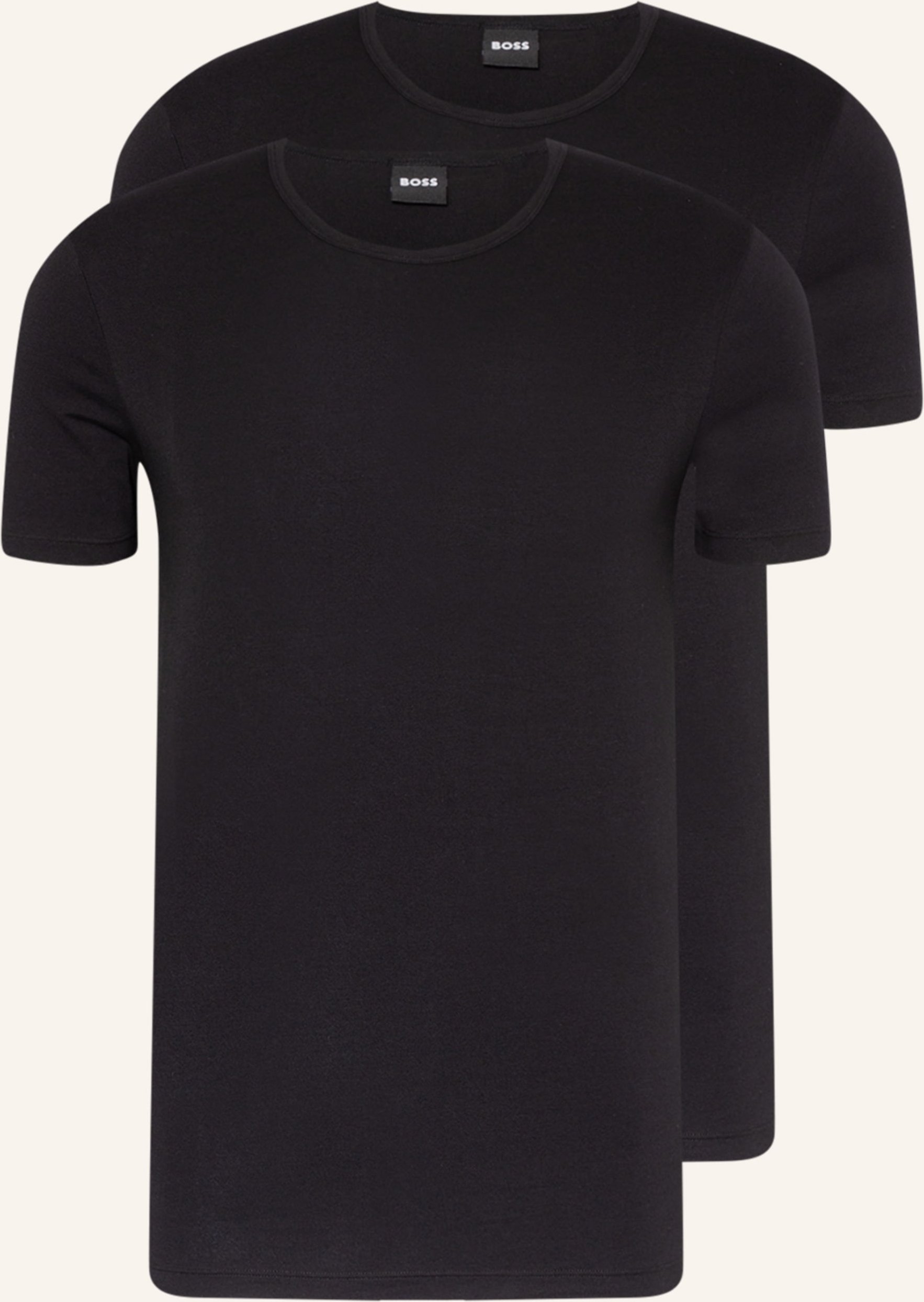Thumbnail - Boss 2er-Pack T-Shirts Modern schwarz