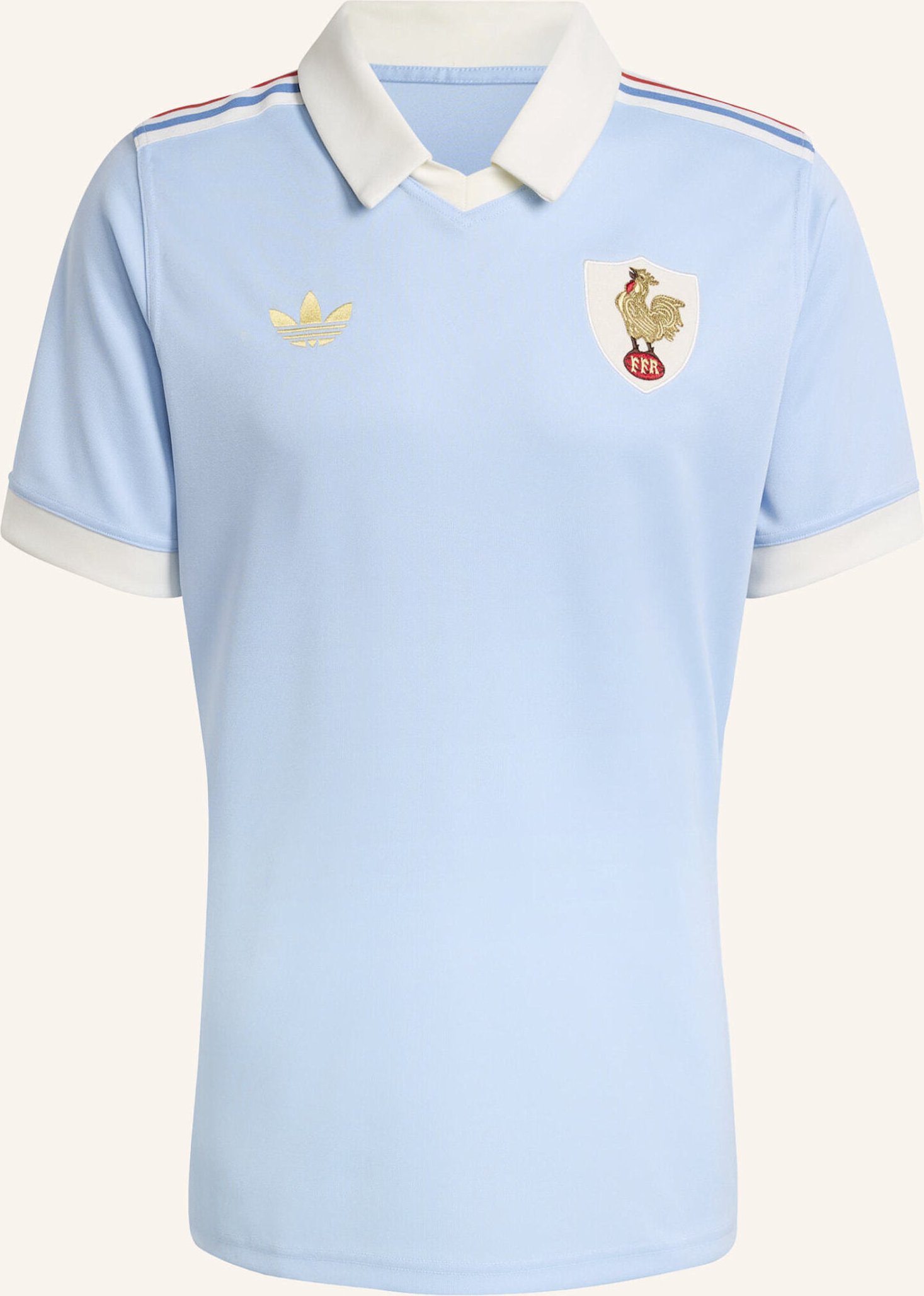 Adidas Frankreich Rugby 120y Trikot blau