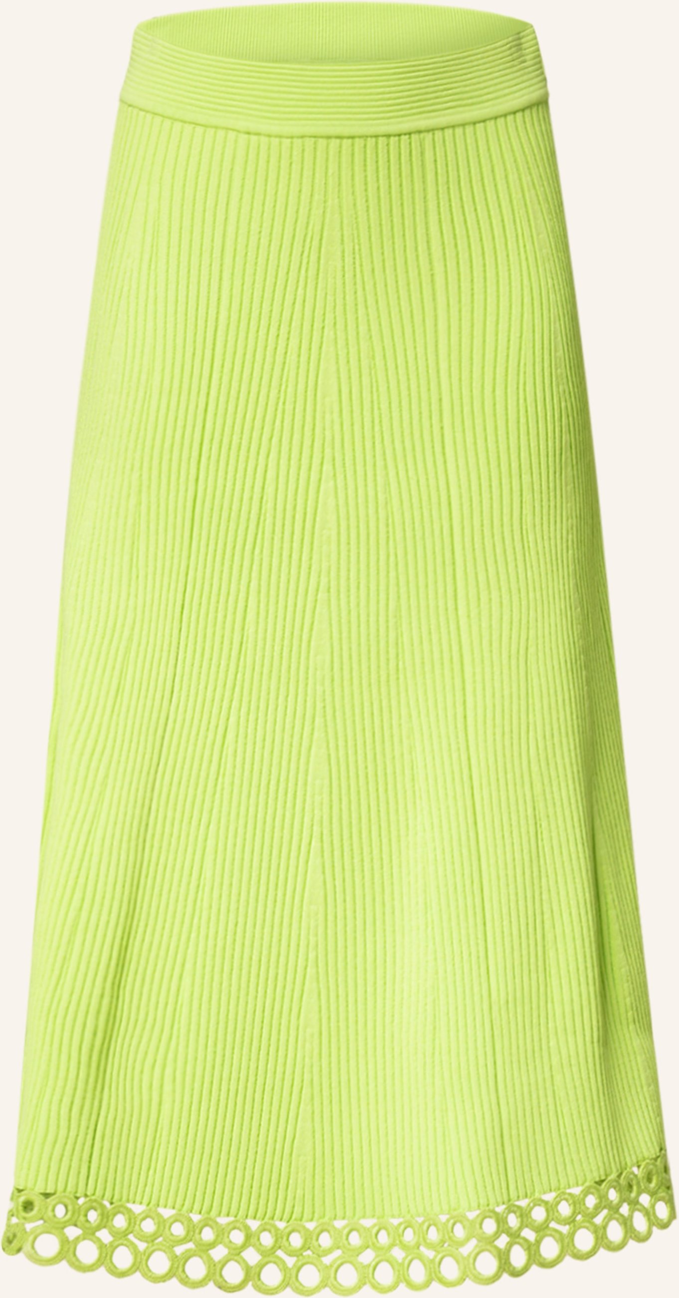 Simkhai Strickrock Livina Mit Lochspitze gruen