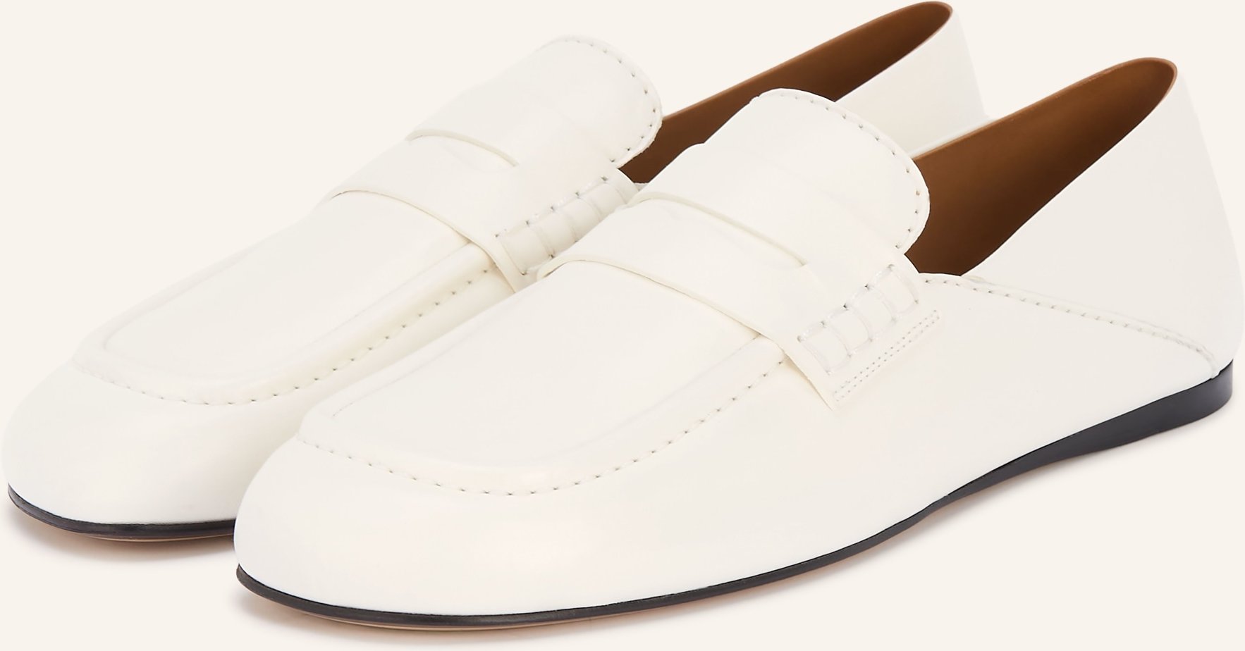 Sandro Penny-Loafer weiss