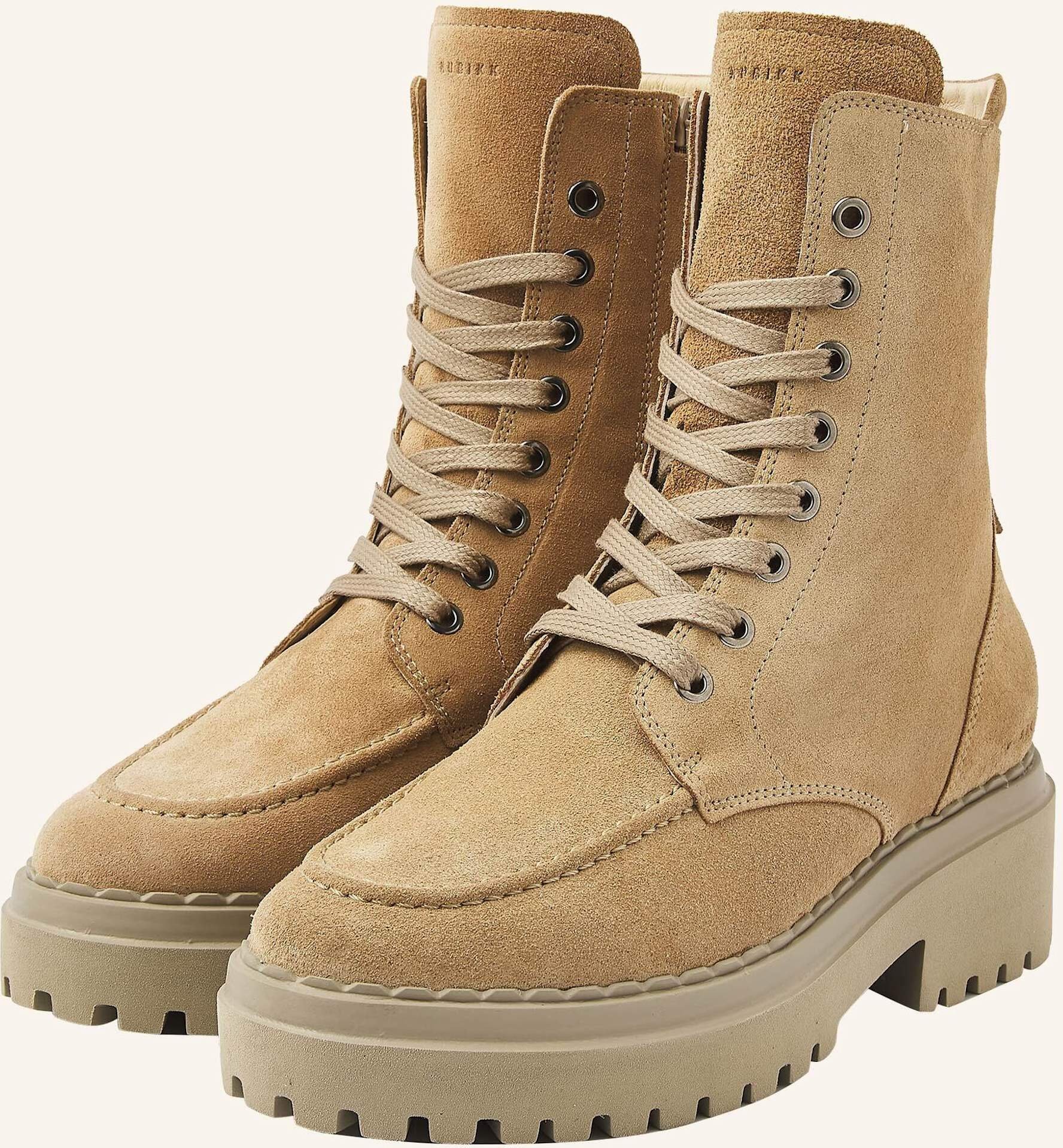 Thumbnail - Nubikk Schnürstiefel Fae Bobbi Fur gelb