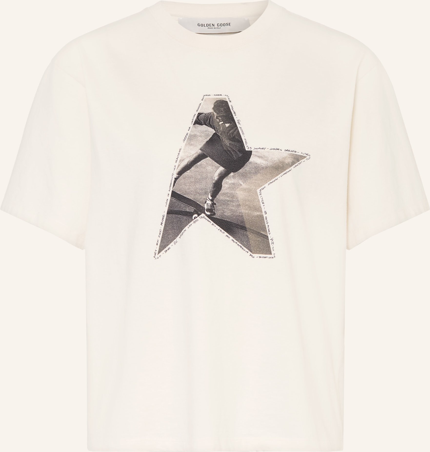 Golden Goose T-Shirt Journey weiss
