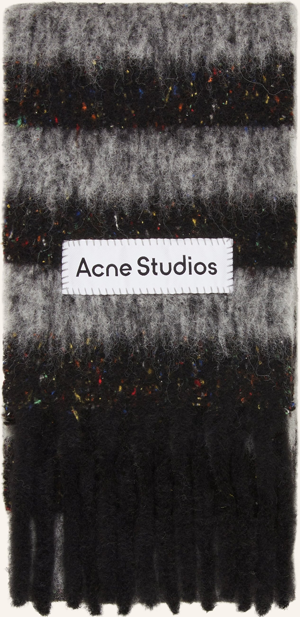 Acne Studios Schal Mit Alpaka schwarz