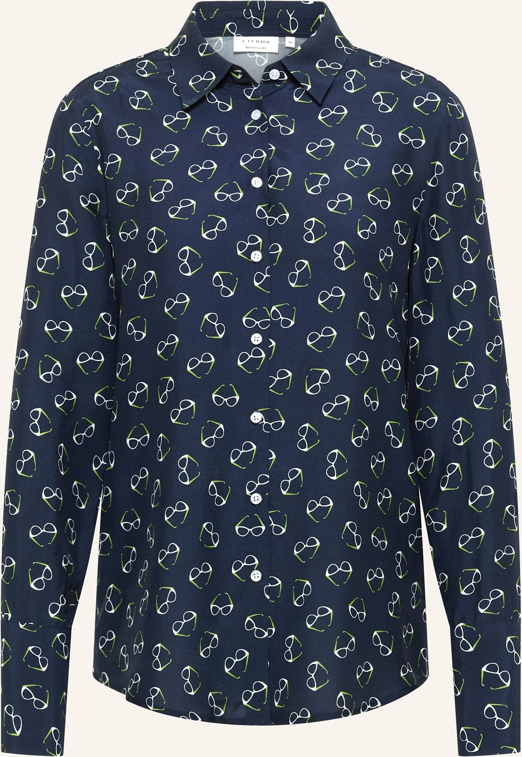 Eterna Bluse Regular Fit blau