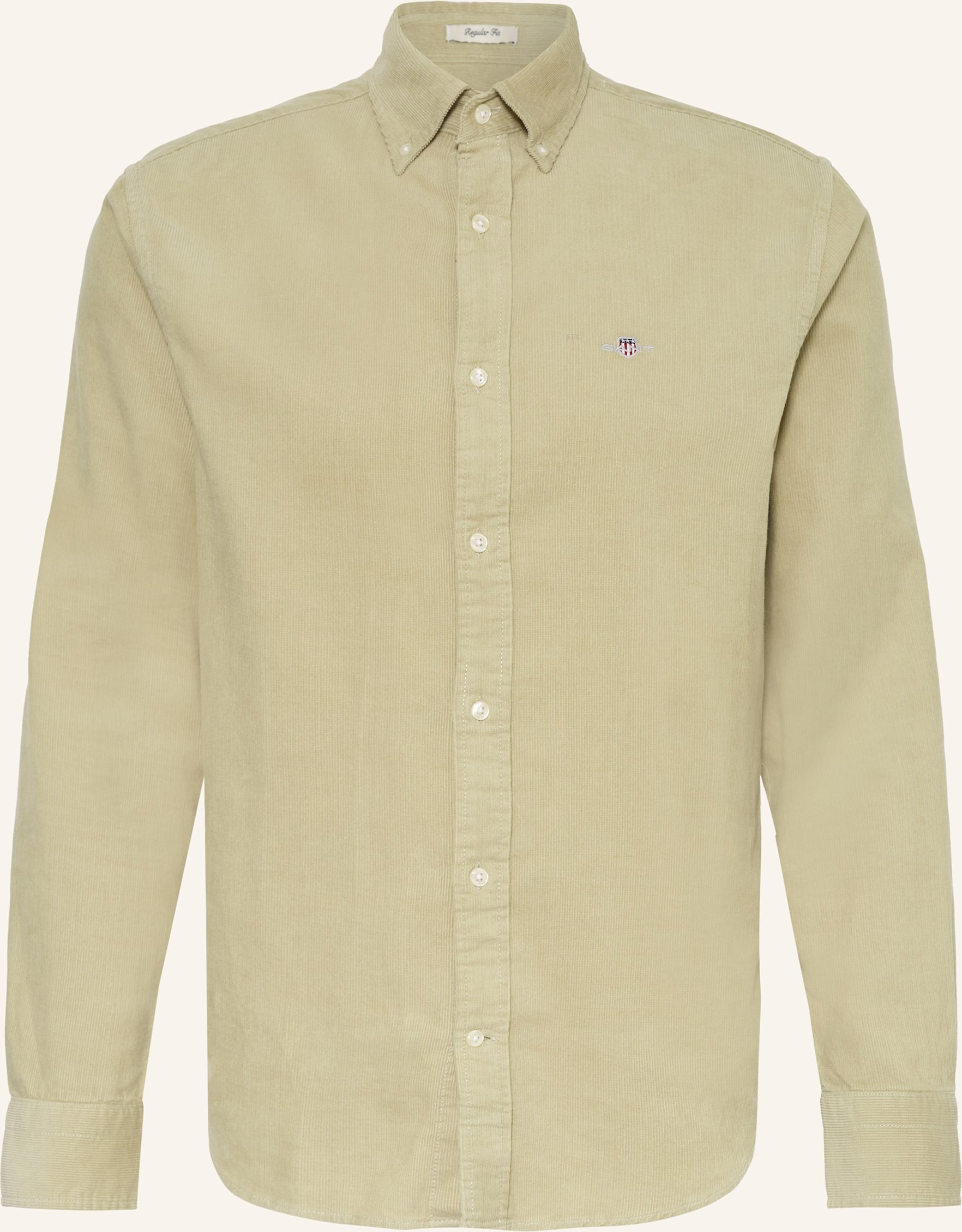 Thumbnail - Gant Cordhemd Regular Fit beige