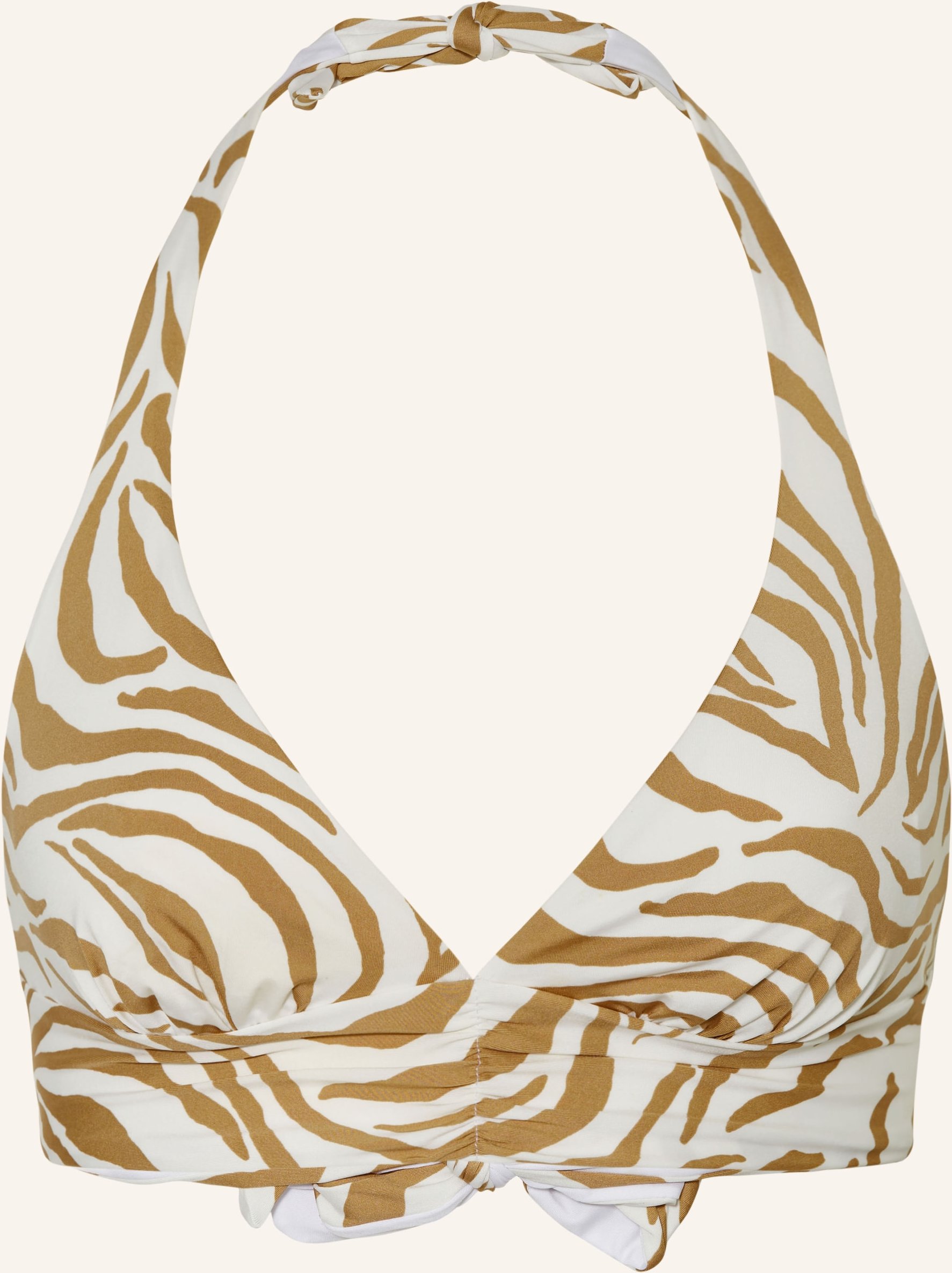 Max Mara Beachwear Neckholder-Bikini-Top Alberta beige