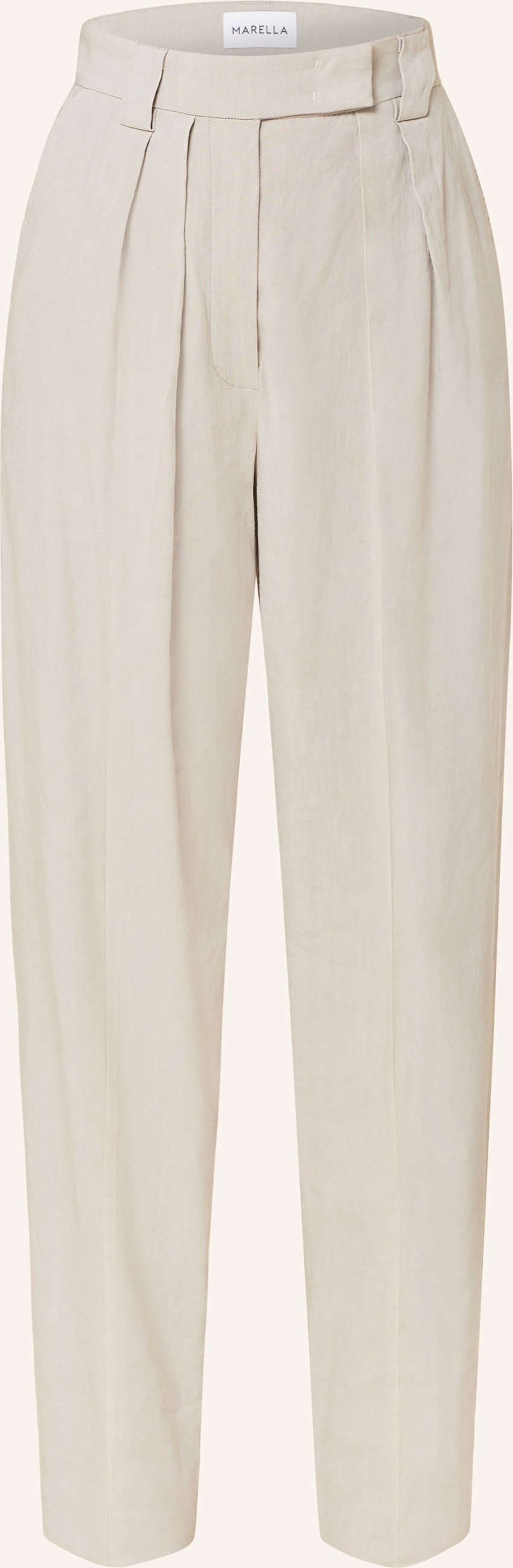 Thumbnail - Marella Marlenehose Mit Leinen beige