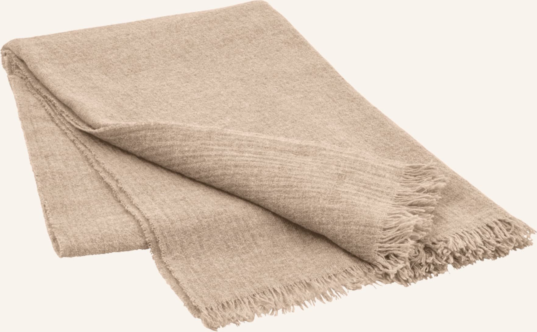 Blomus Plaid Merino Aus Merinowolle beige