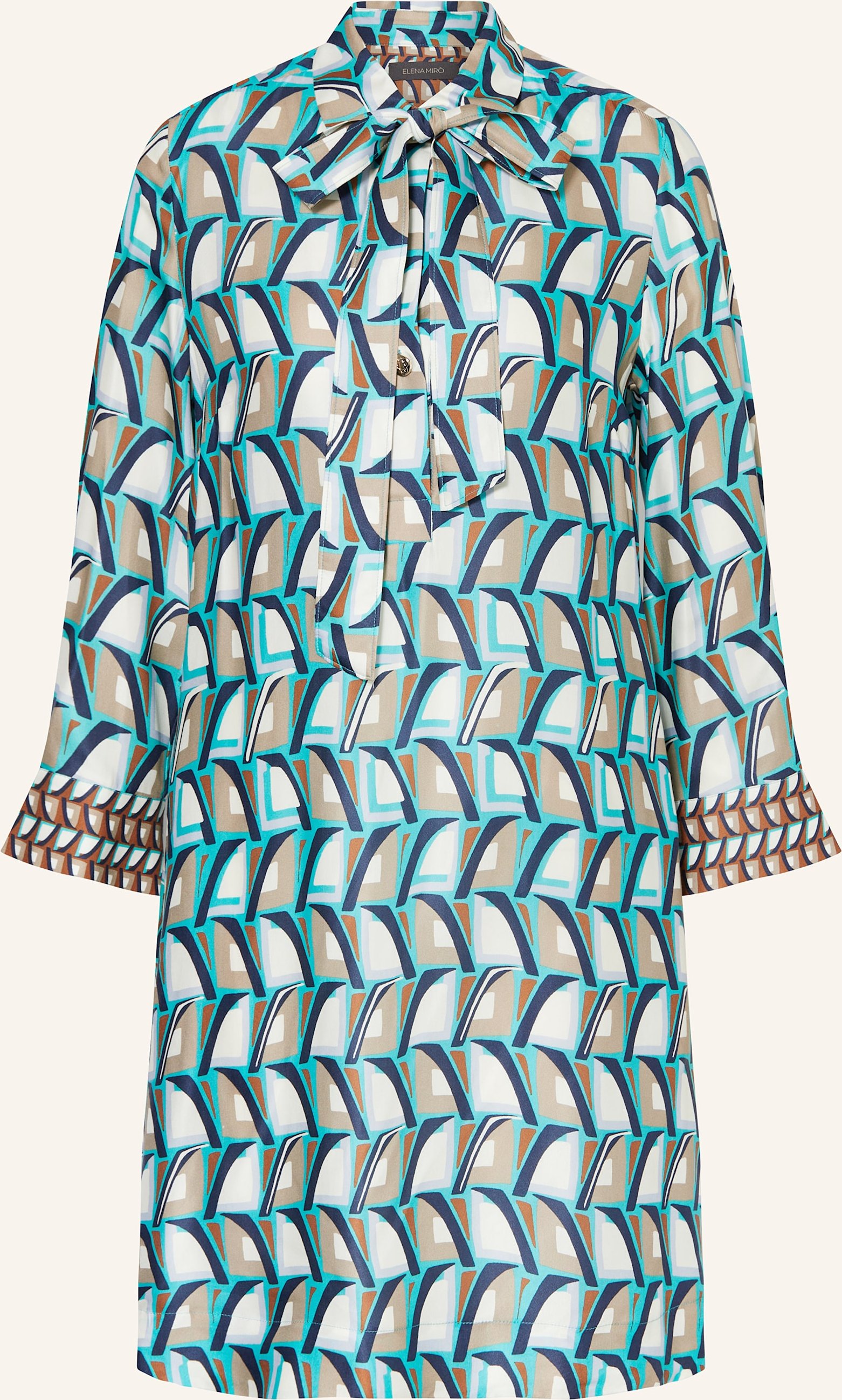 Elena Miro Hemdblusenkleid blau