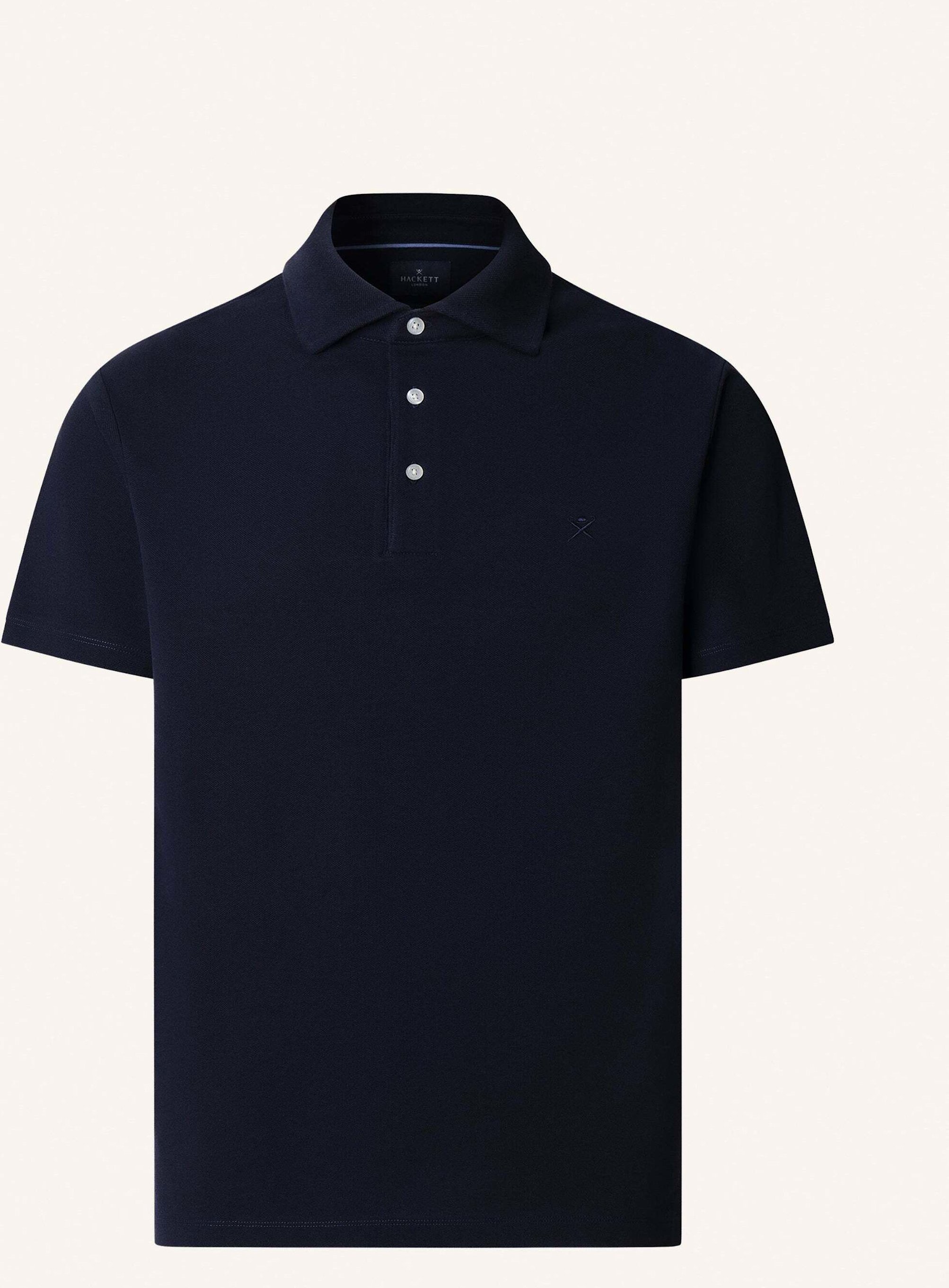 Hackett London Poloshirt Selvedge Knit Plkt blau
