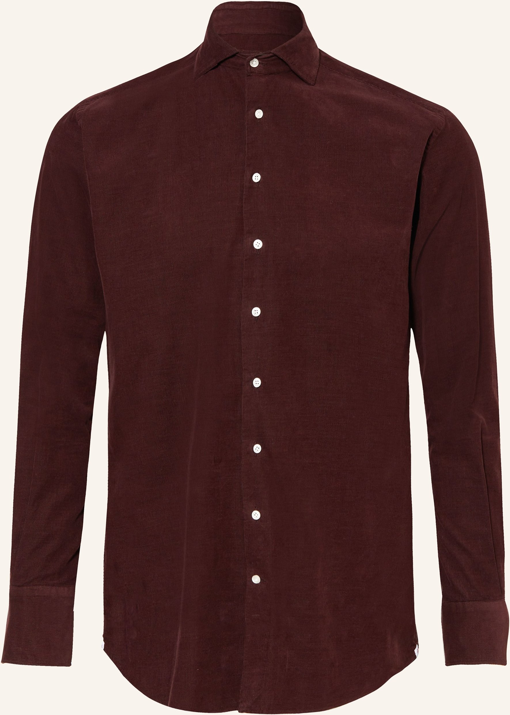 Artigiano Cordhemd Classic Fit rot