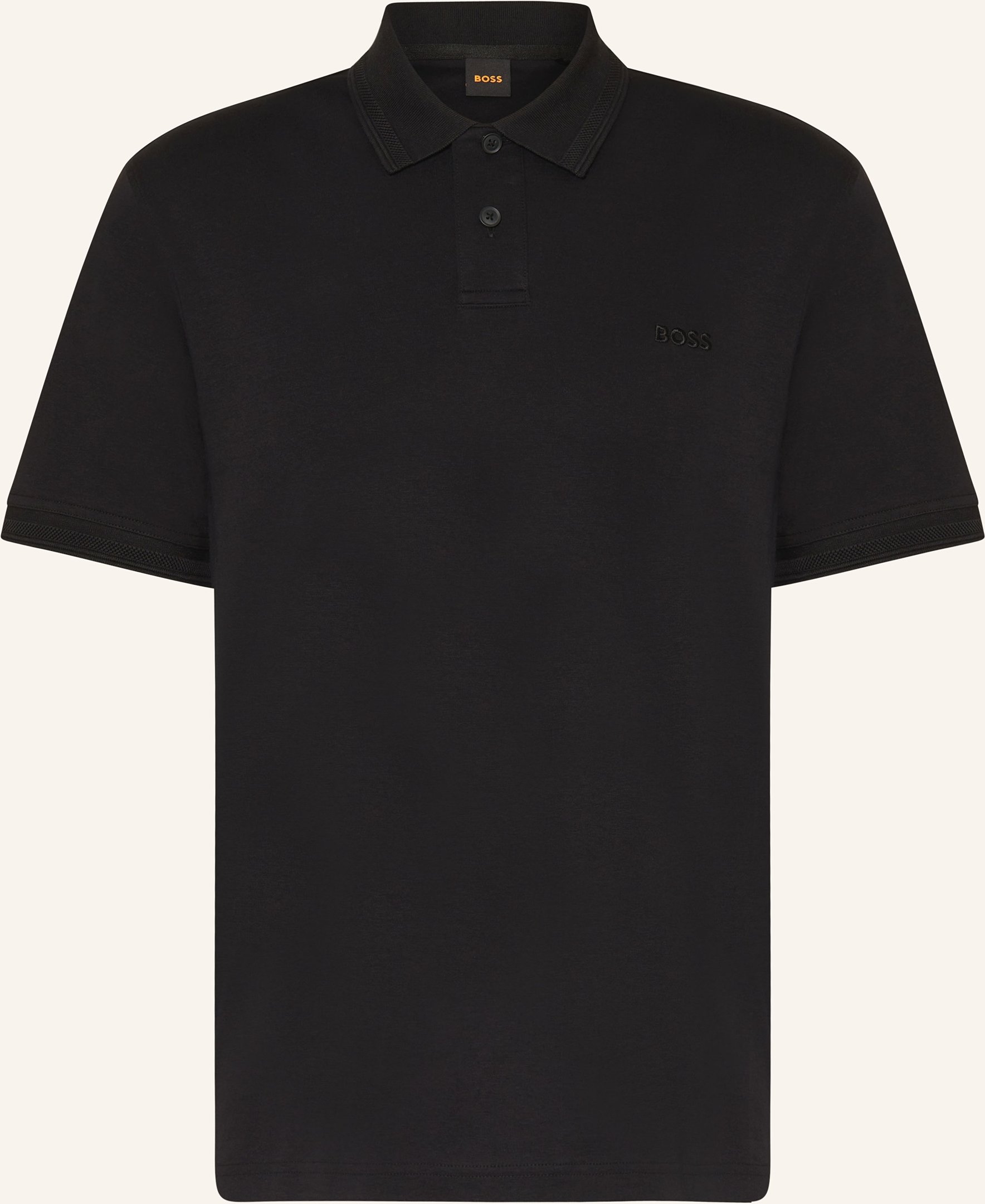Boss Jersey-Poloshirt Pe schwarz