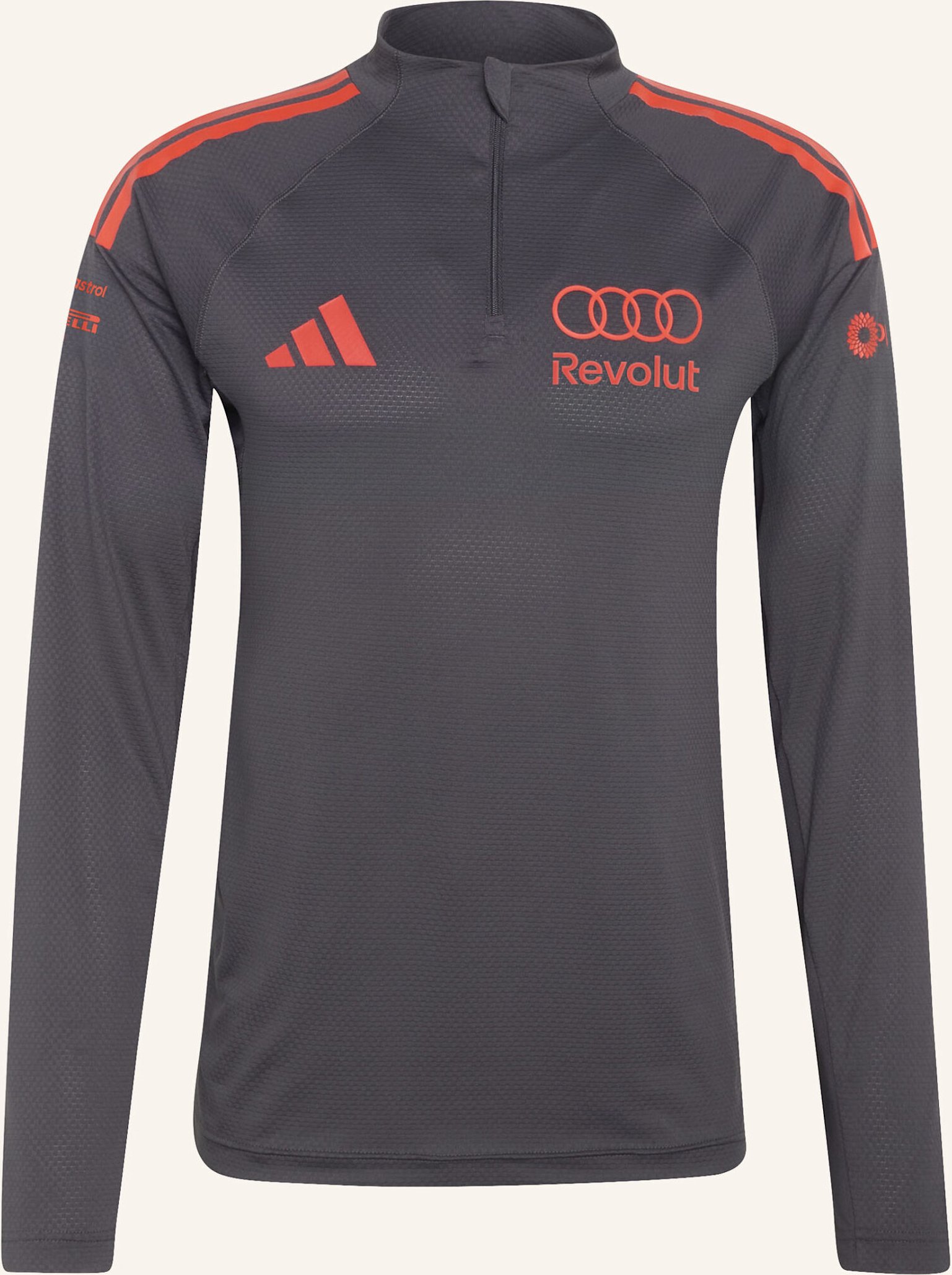 Thumbnail - Adidas Audi Revolut f1 Team Mechanics 1/4 Reissverschluss-Jacke schwarz