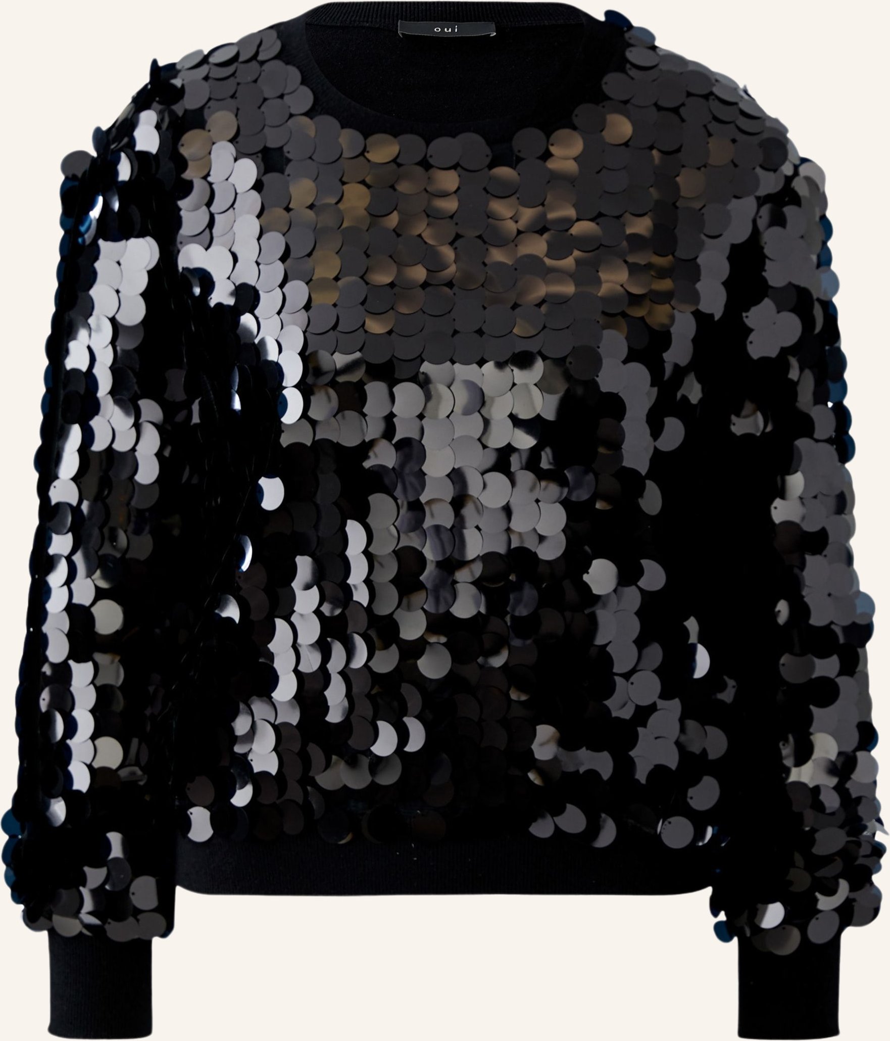 Oui Pullover schwarz