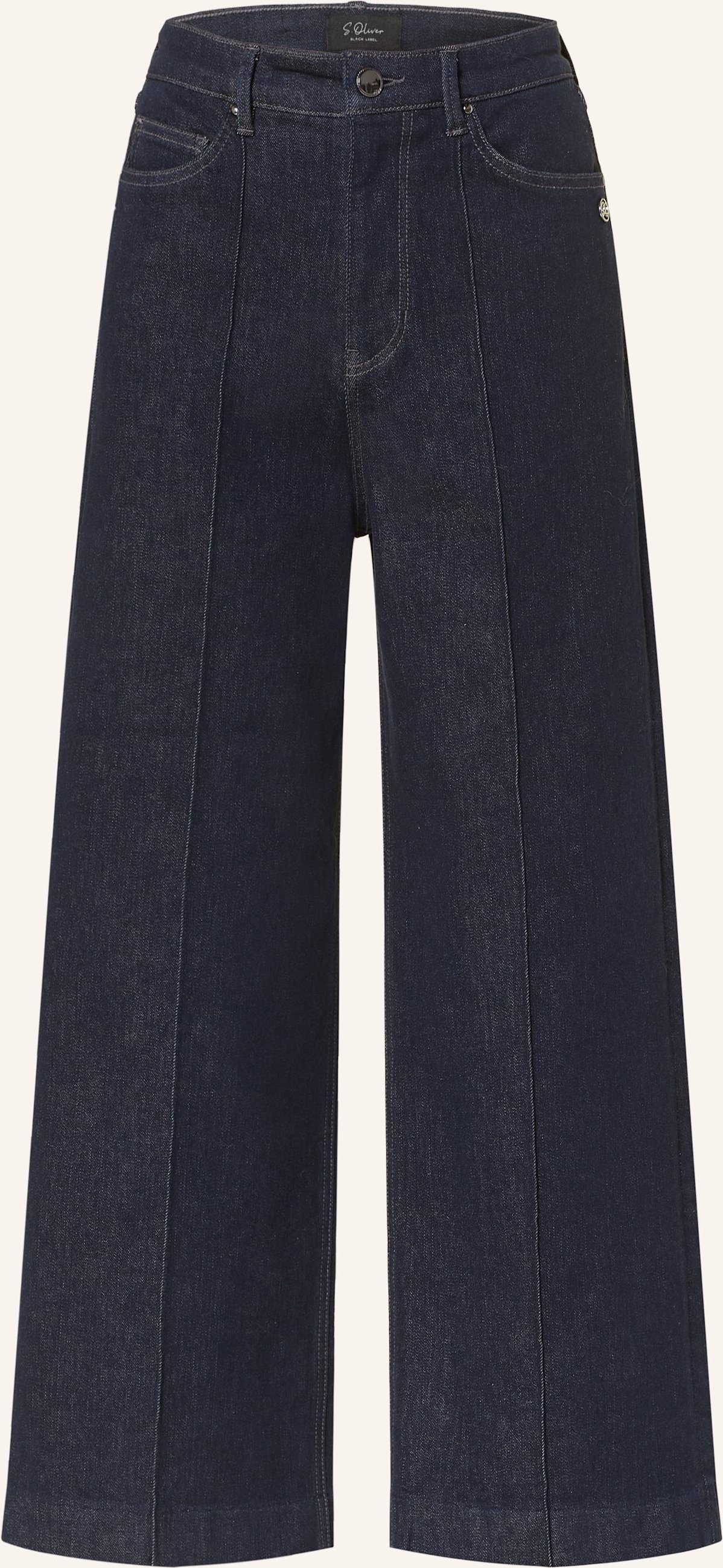S.Oliver Black Label Jeans-Culotte blau