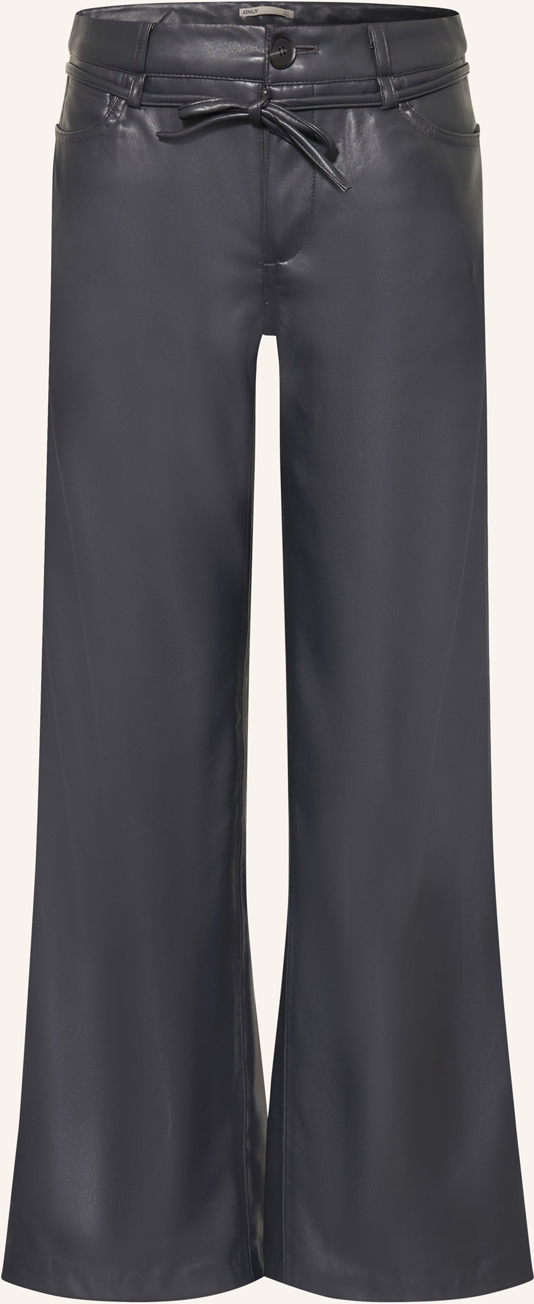 Only Hose In Lederoptik schwarz