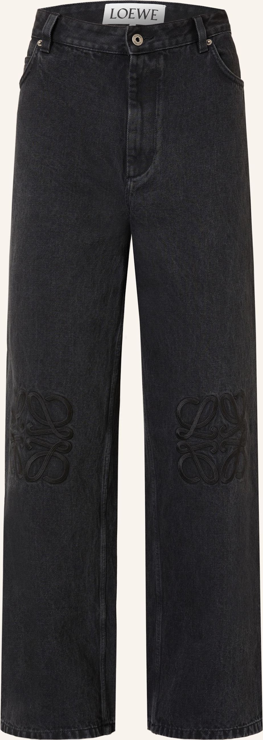 Loewe Boyfriend Jeans Anagram schwarz