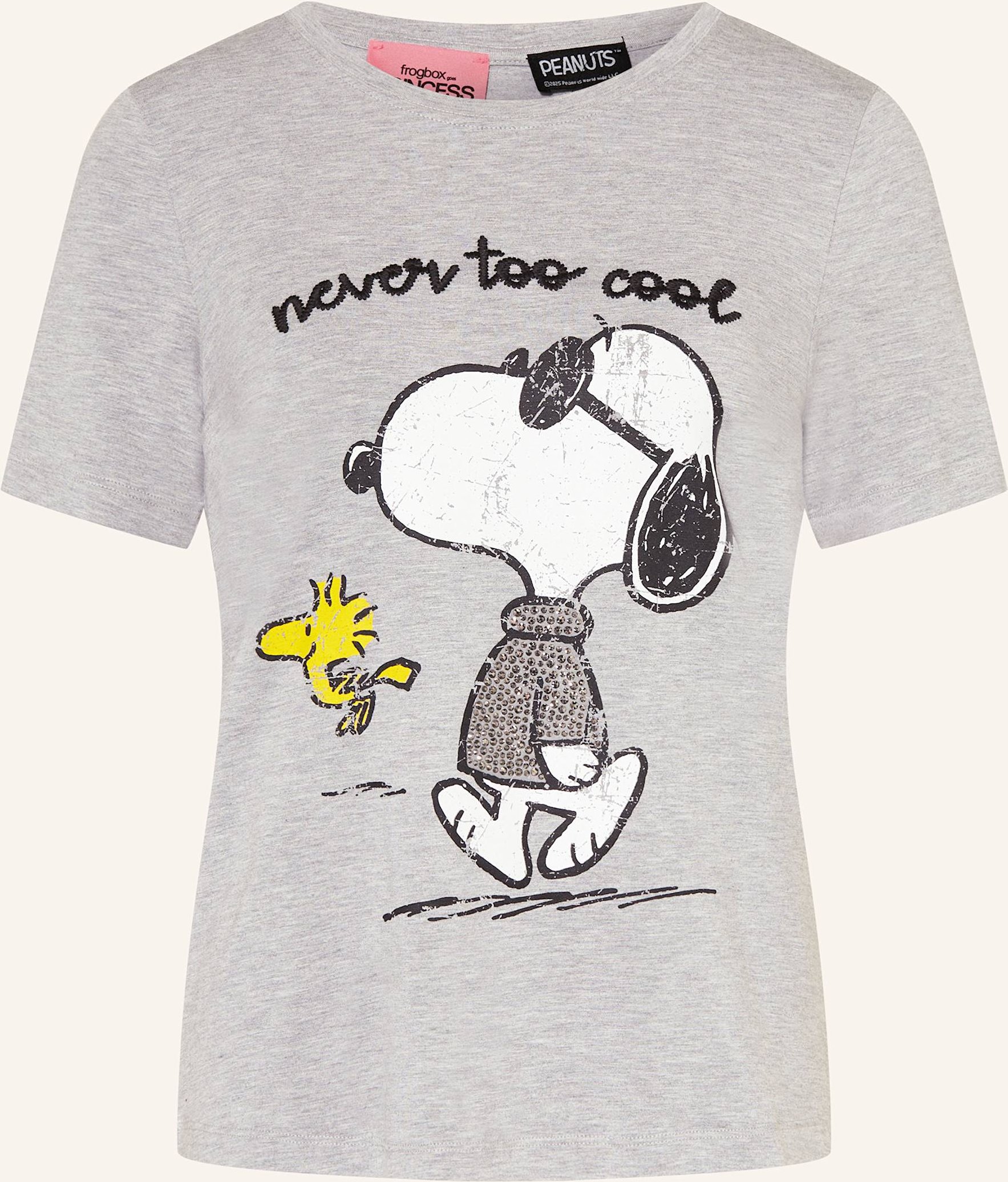 Frogbox T-Shirt Mit Schmucksteinen grau