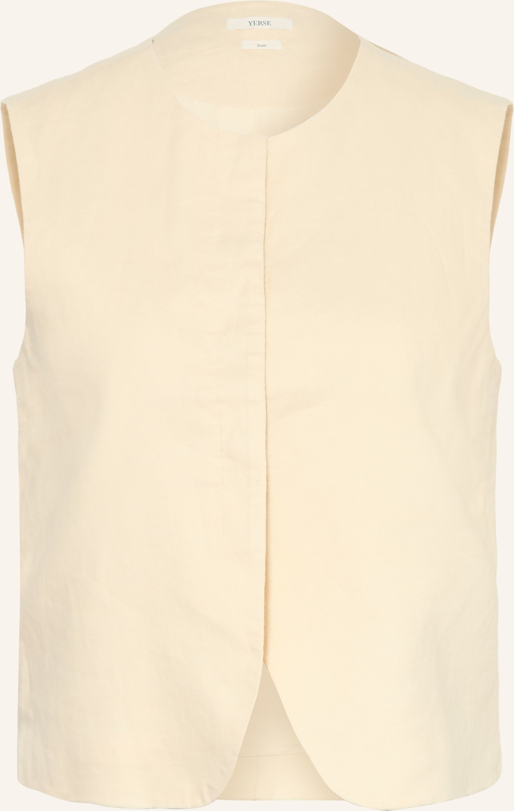 Yerse Leinenweste Rita gelb