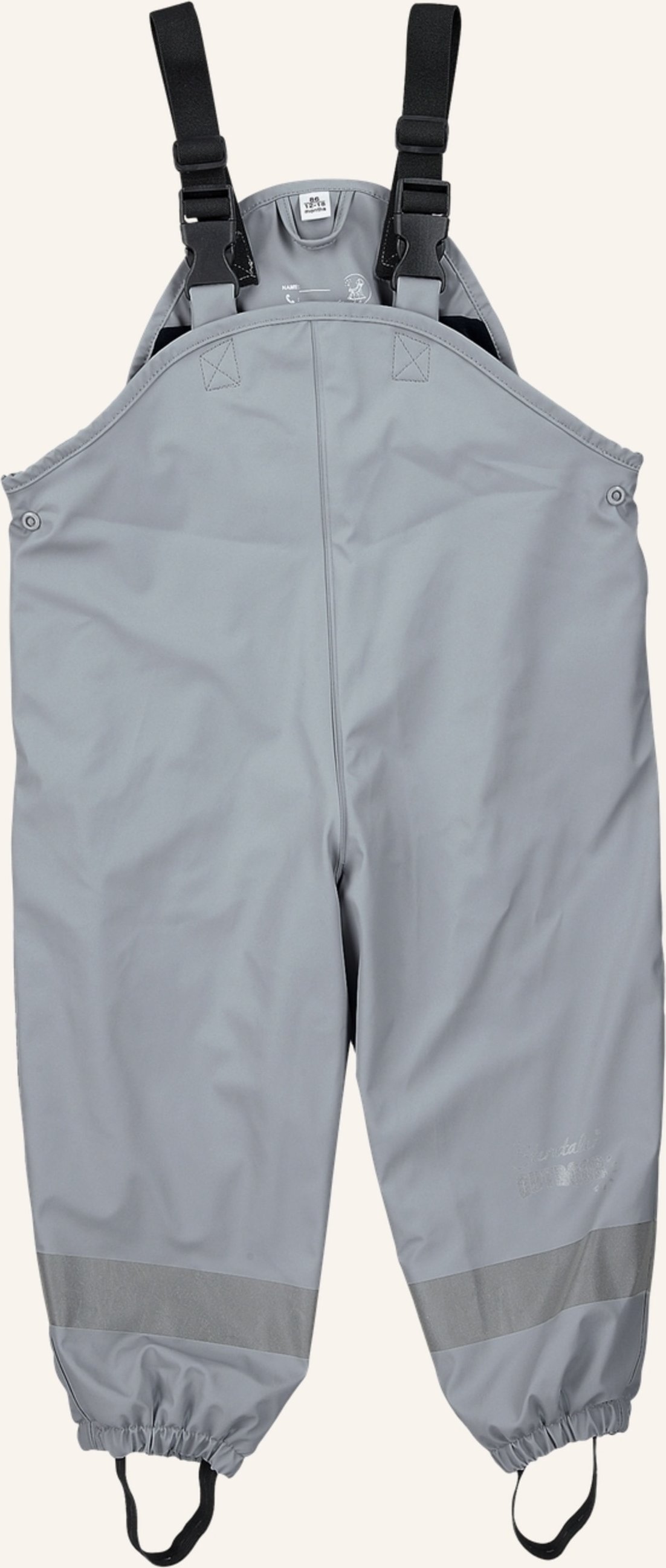 Sterntaler Regenträgerhose Gefüttert grau