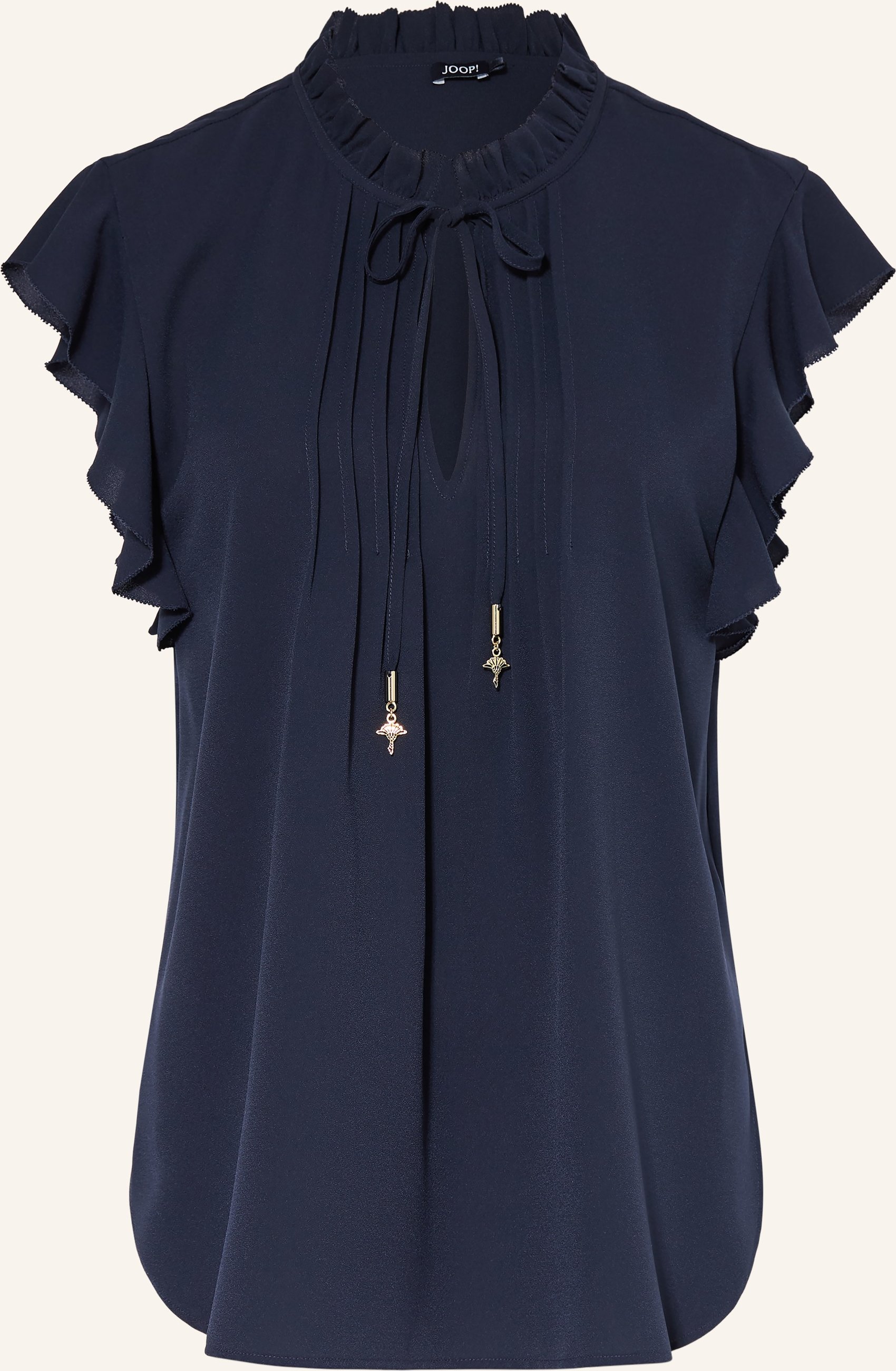 Joop! Blusenshirt Benita Mit Volants blau