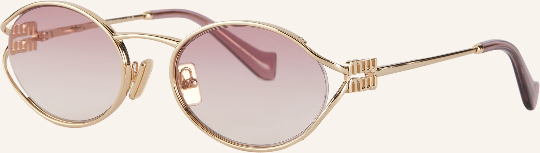 Thumbnail - Miu Miu Sonnenbrille Mu 52ys gold