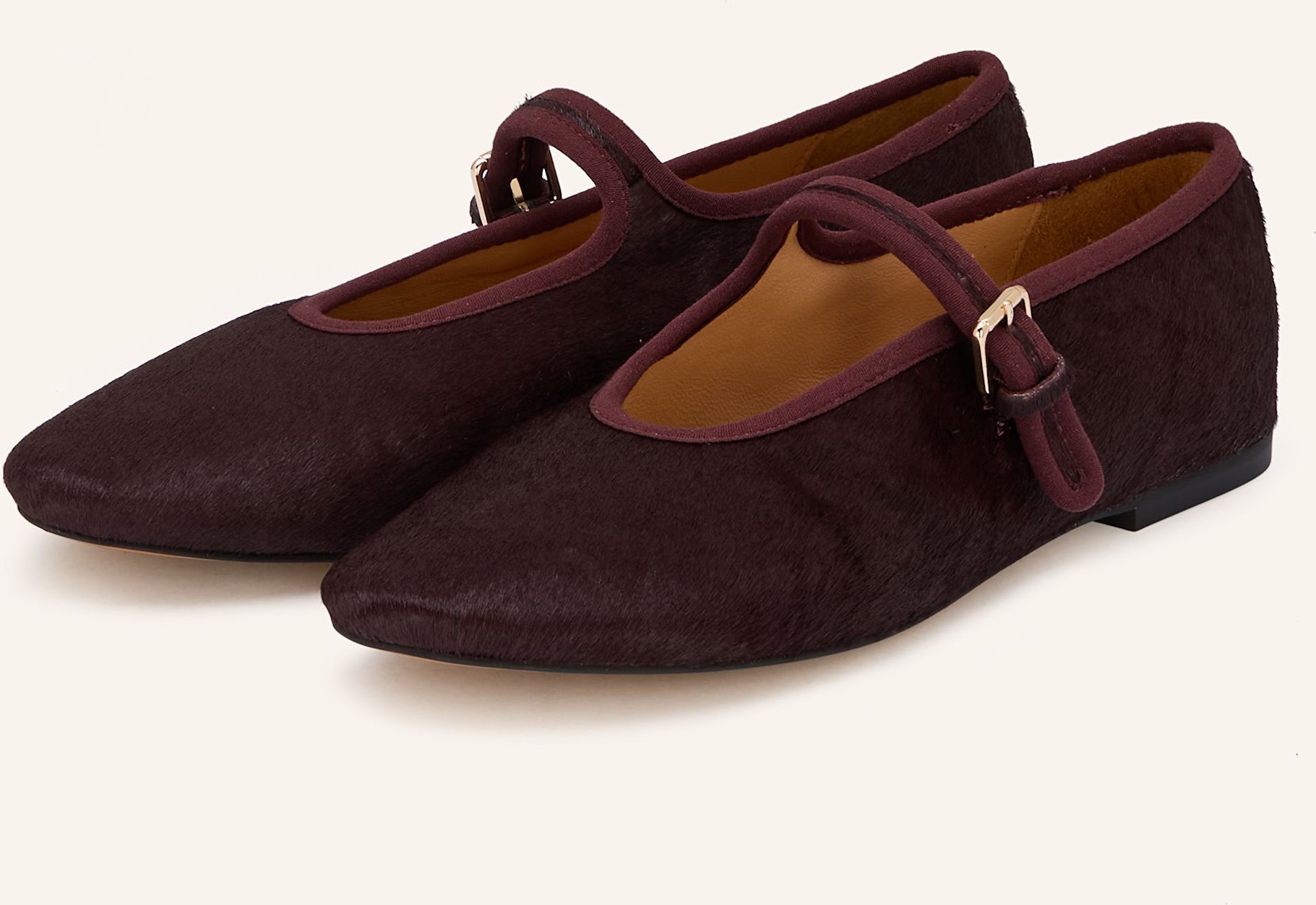 Inuovo Mary-Jane-Ballerinas Pony rot