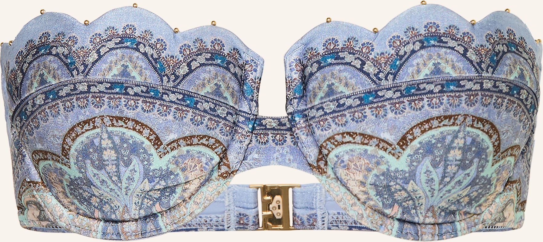 Zimmermann Bügel-Bikini-Top Wanderlust blau
