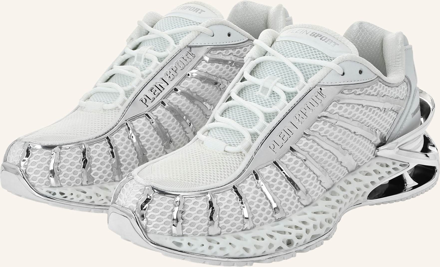 Thumbnail - Plein Sport Runner Sneaker Thunderstorm Genx 01 weiss
