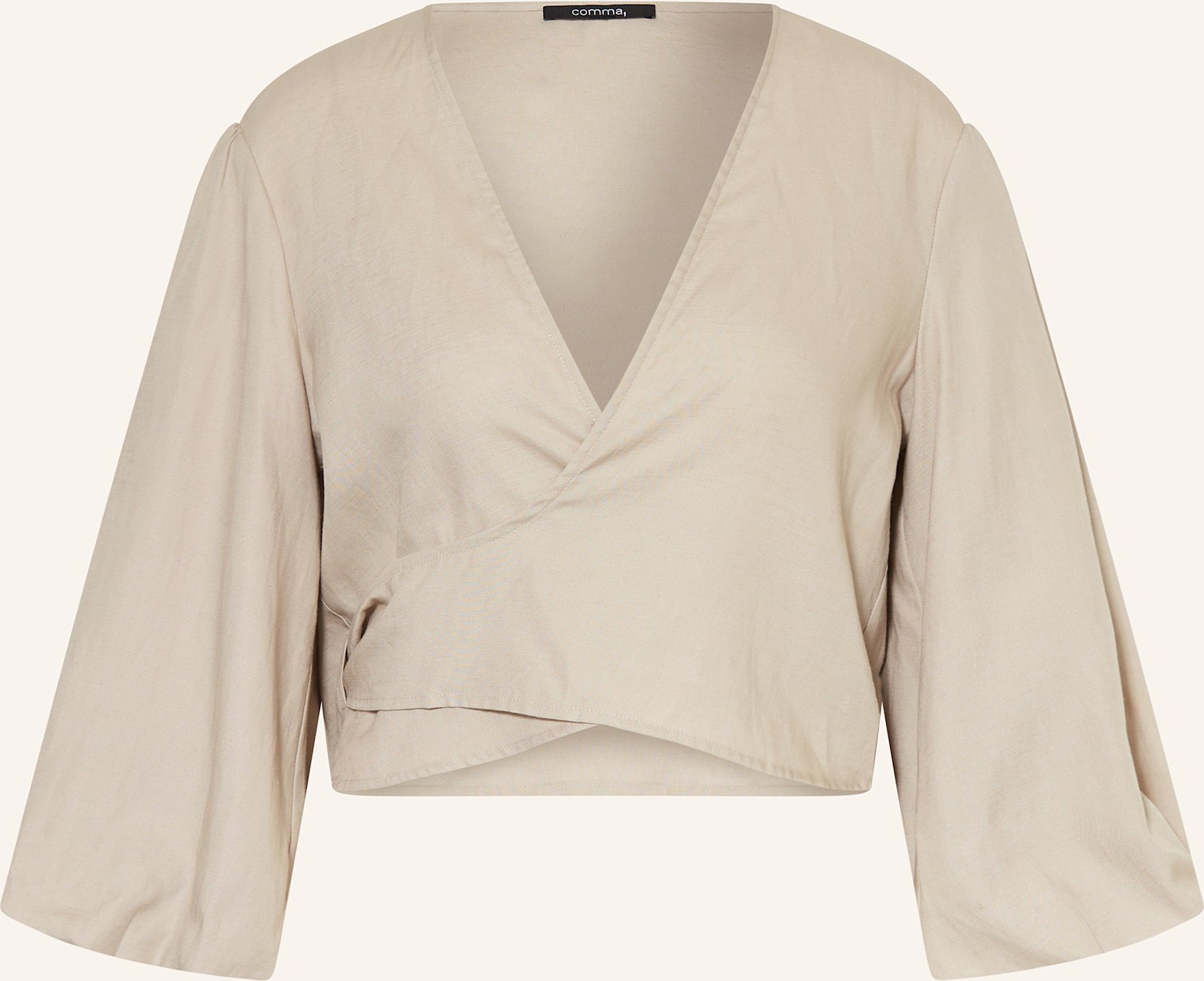 Comma Bluse Mit 3/4-Arm beige