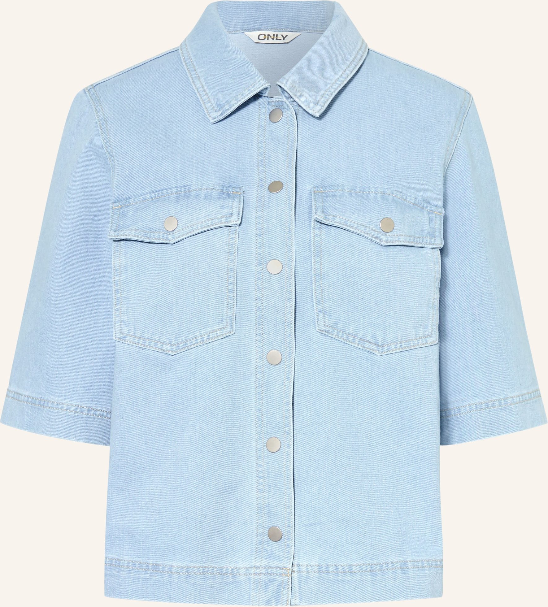 Only Jeansbluse Mit 3/4-Arm blau