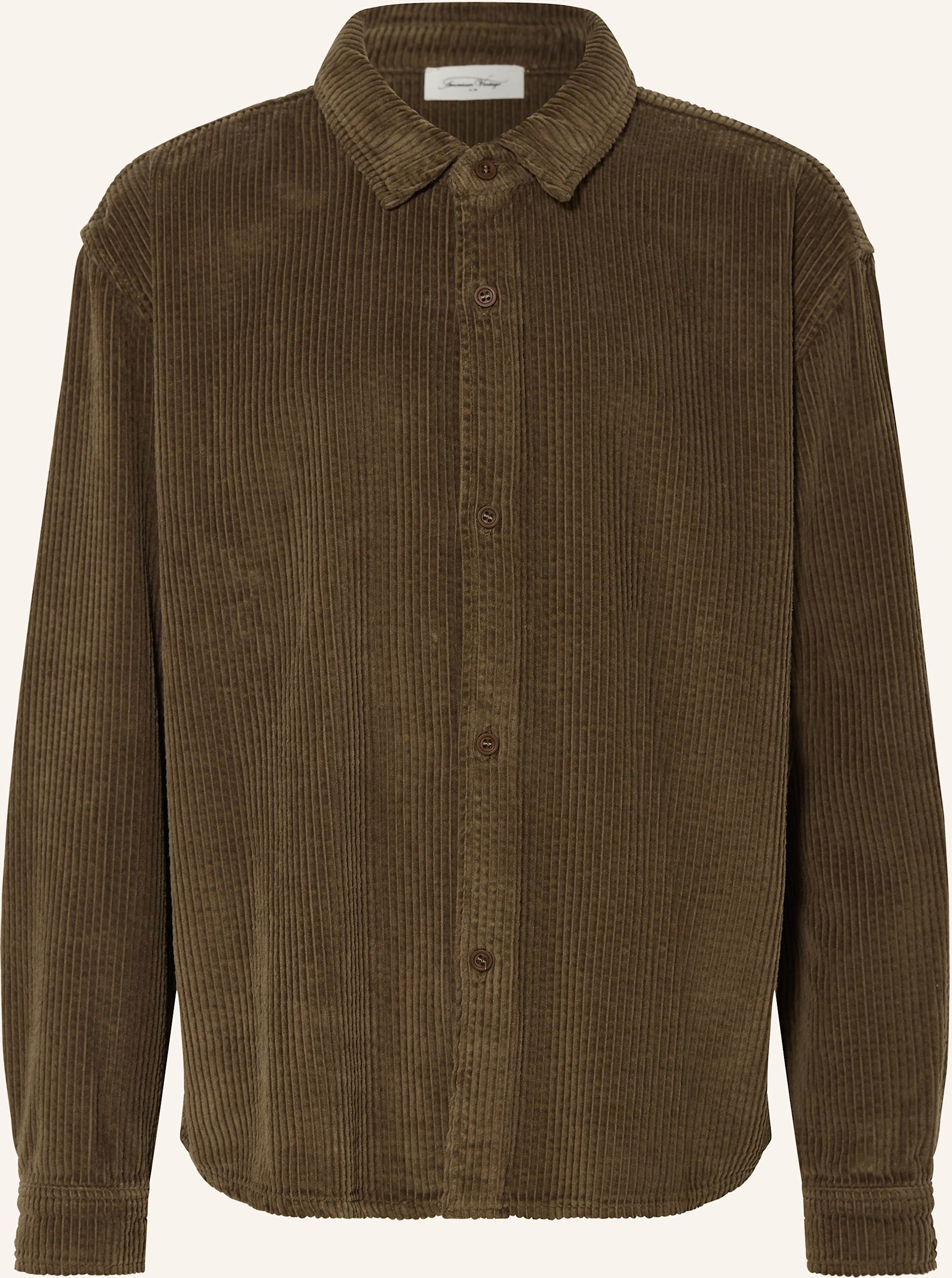 American Vintage Cord-Overshirt braun