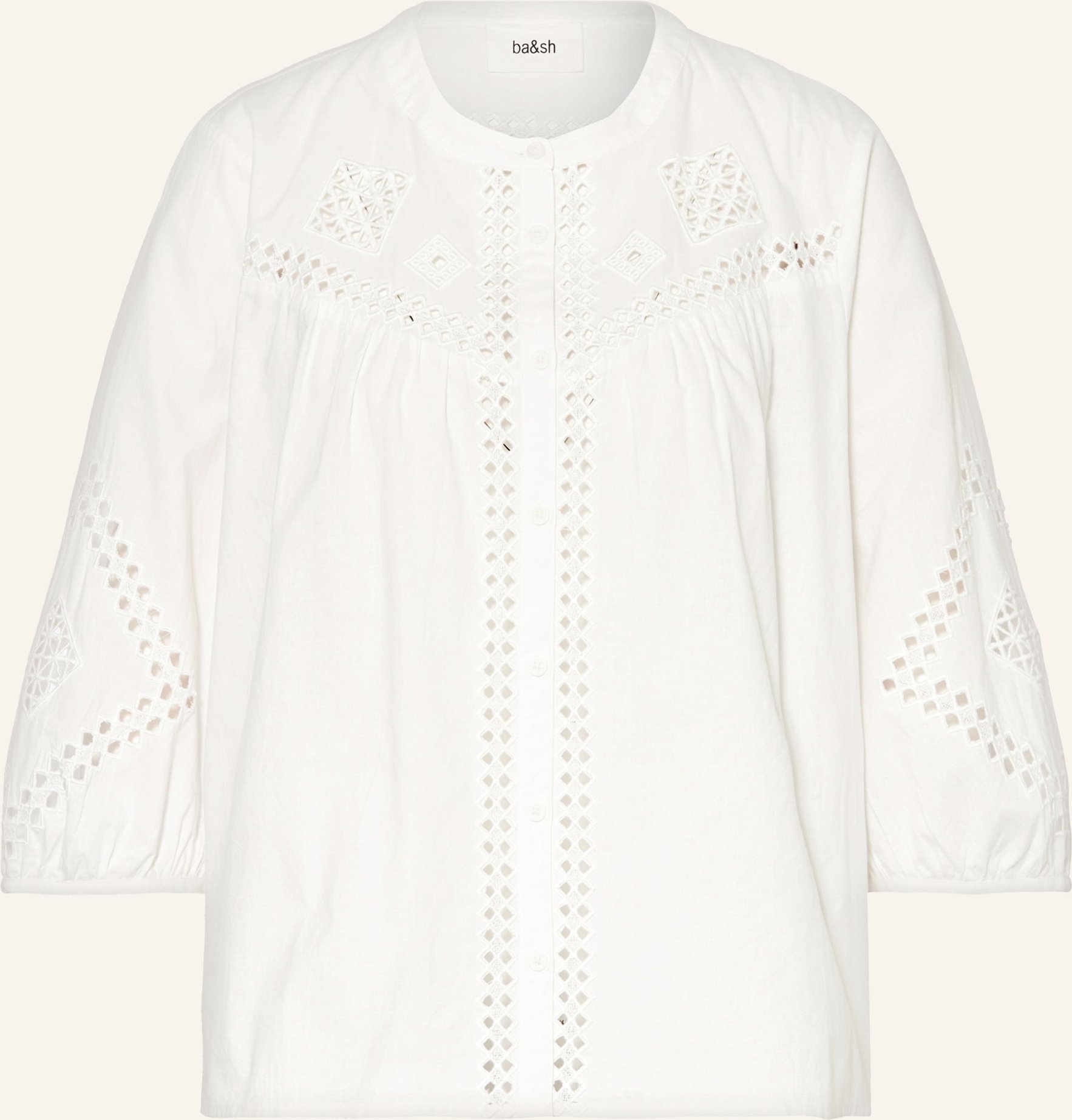 Thumbnail - Ba&Sh Bluse Lirkin Mit 3/4-Arm weiss
