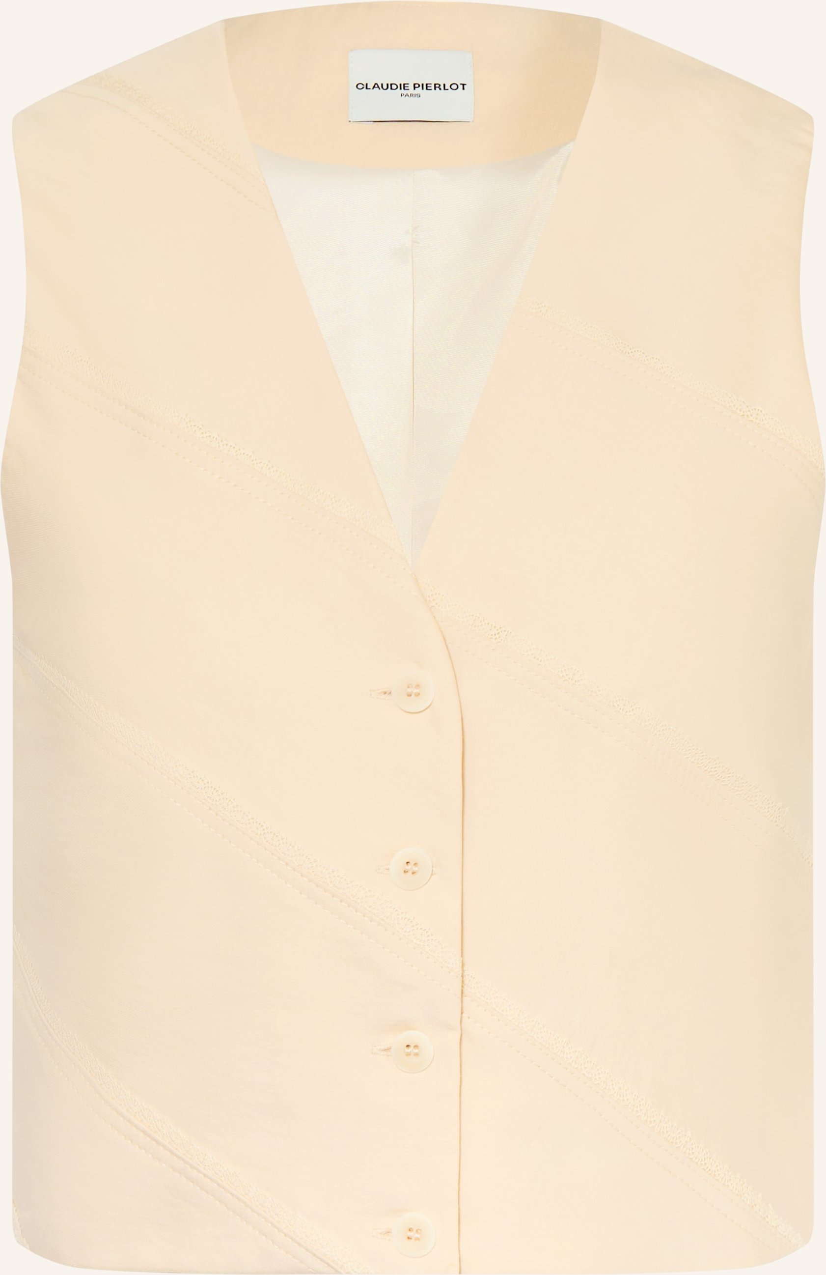 Claudie Pierlot Blazerweste Mit Spitze gelb