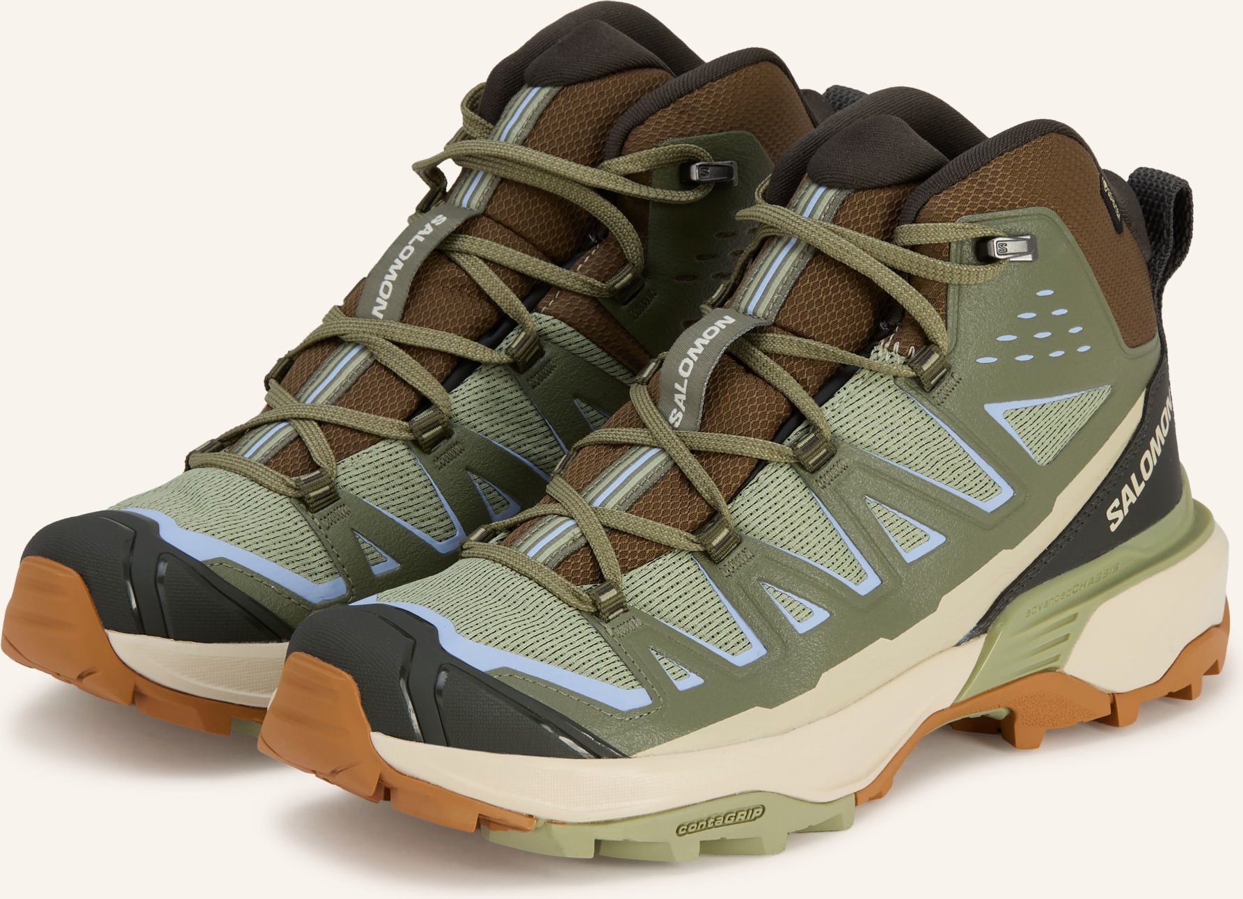 Salomon Wanderschuhe X Ultra 360 Edge Mid Gtx beige