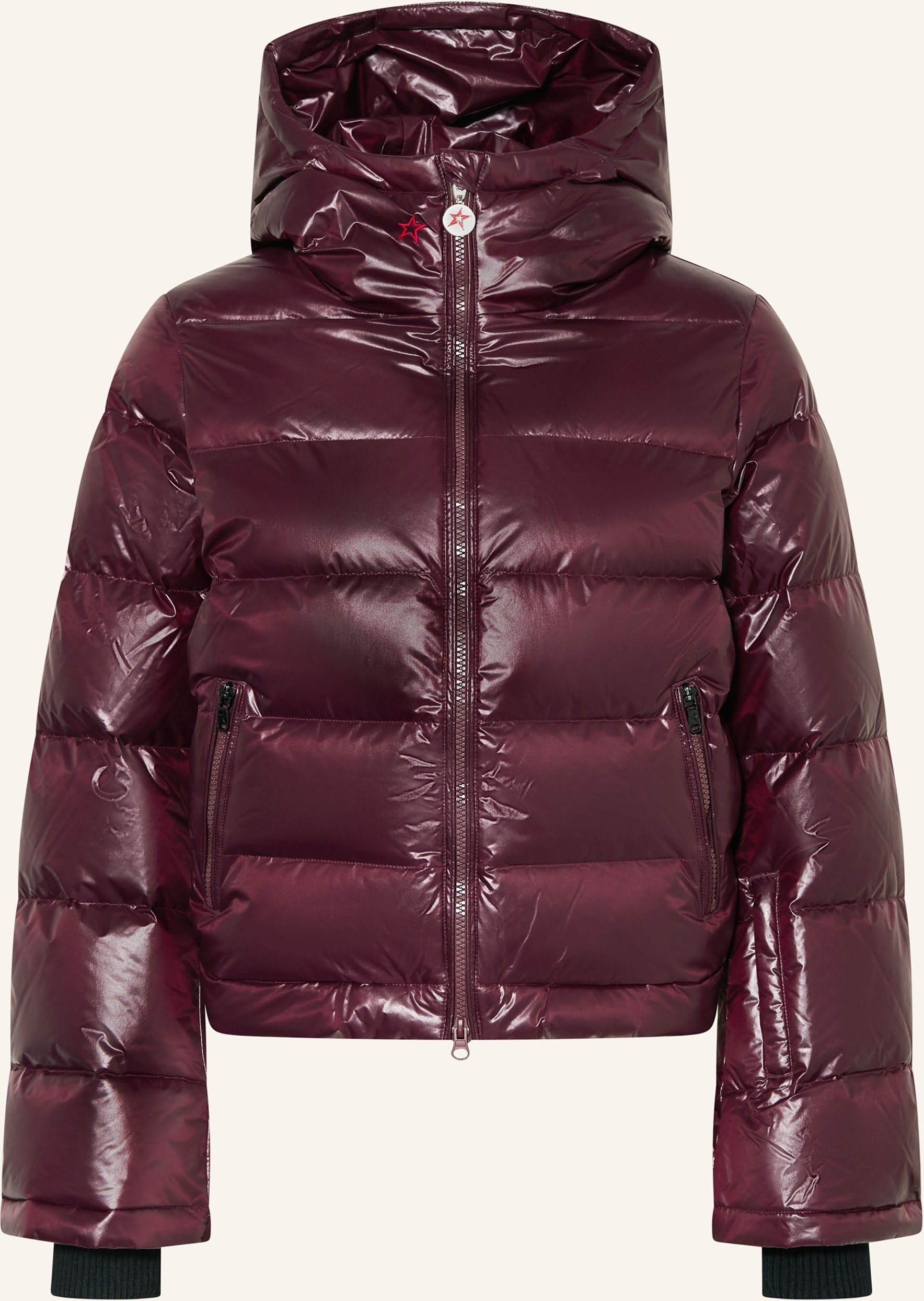 Perfect Moment Daunen-Skijacke Polar Flare rot