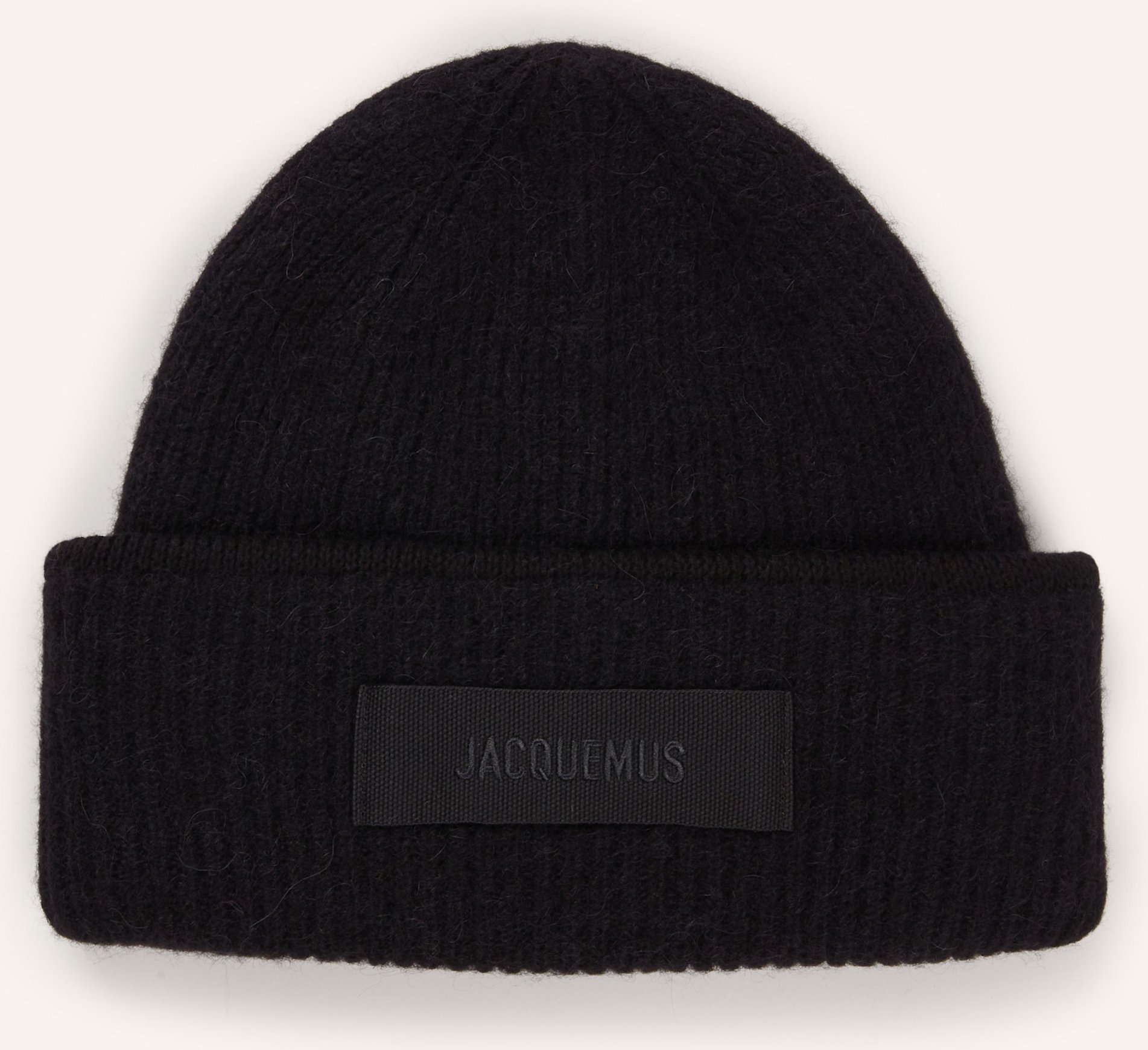 Thumbnail - Jacquemus Mütze Le Bonnet Gros Grain Mit Alpaka schwarz