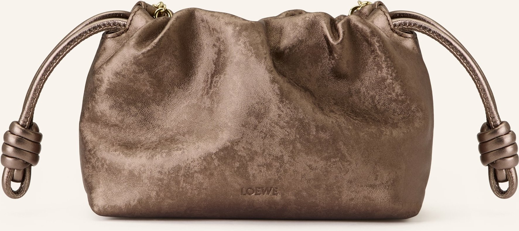 Loewe Clutch Flamenco Mini braun