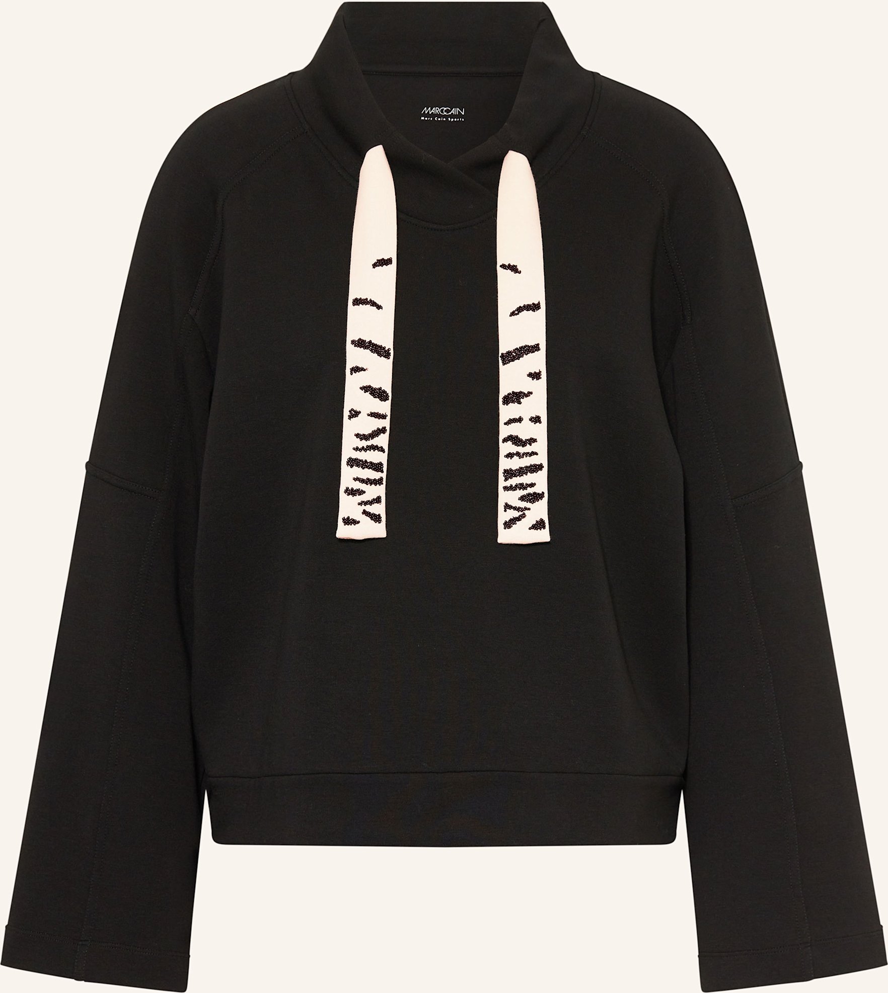Marc Cain Sweatshirt Mit Schmucksteinen schwarz