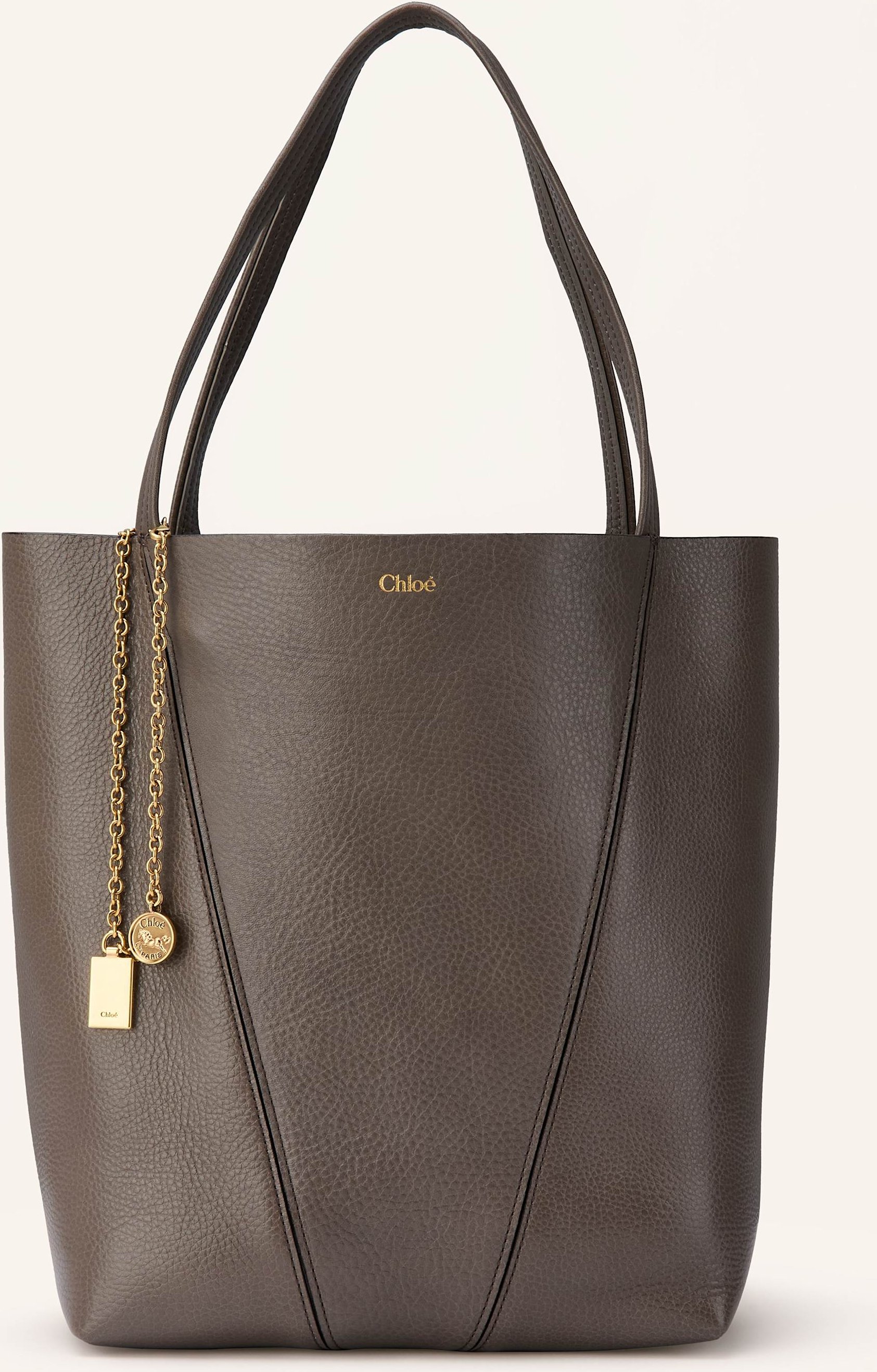 Chloé Shopper Spin grau