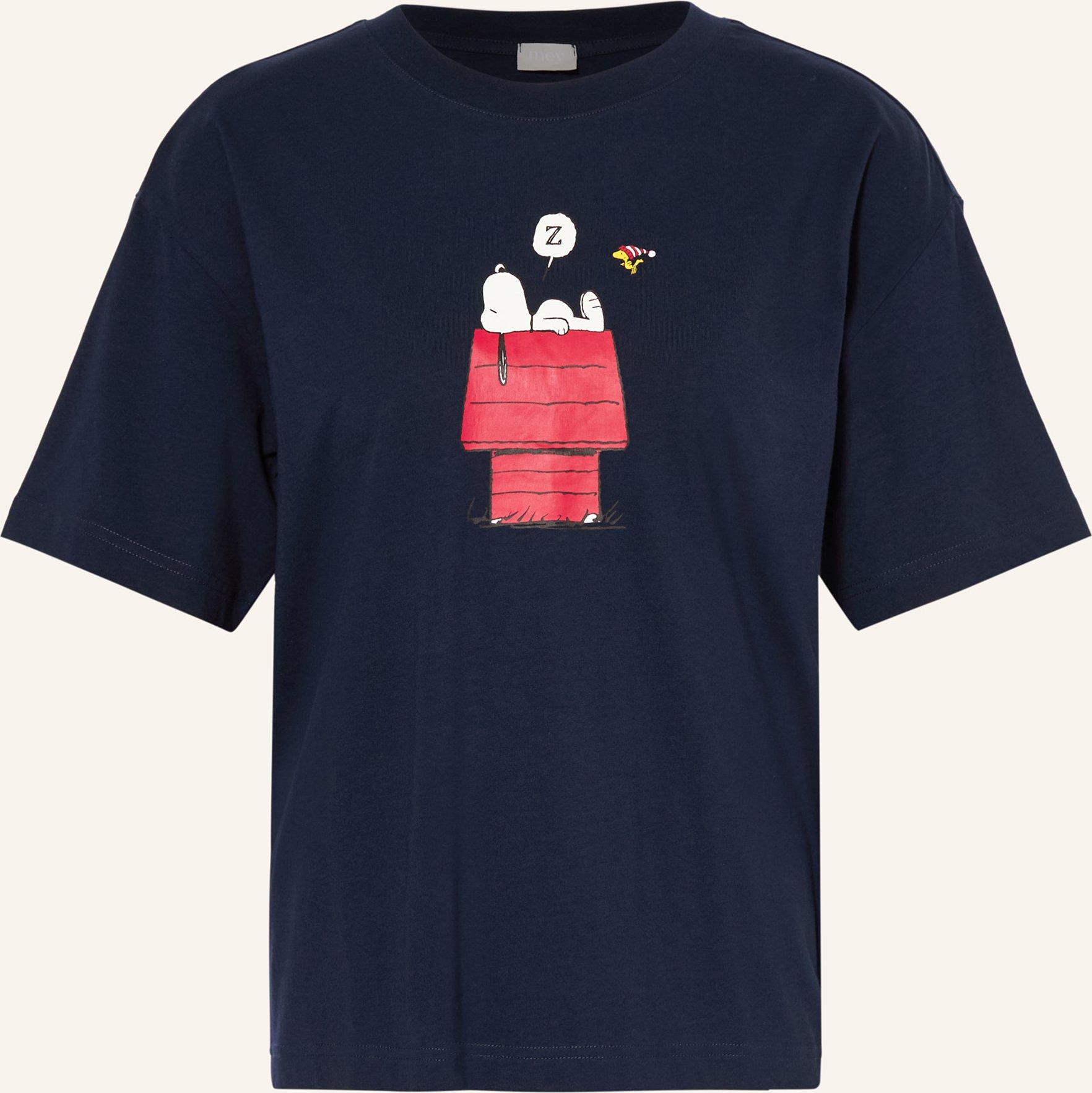 Mey Schlafshirt Serie Mey × Peanuts blau